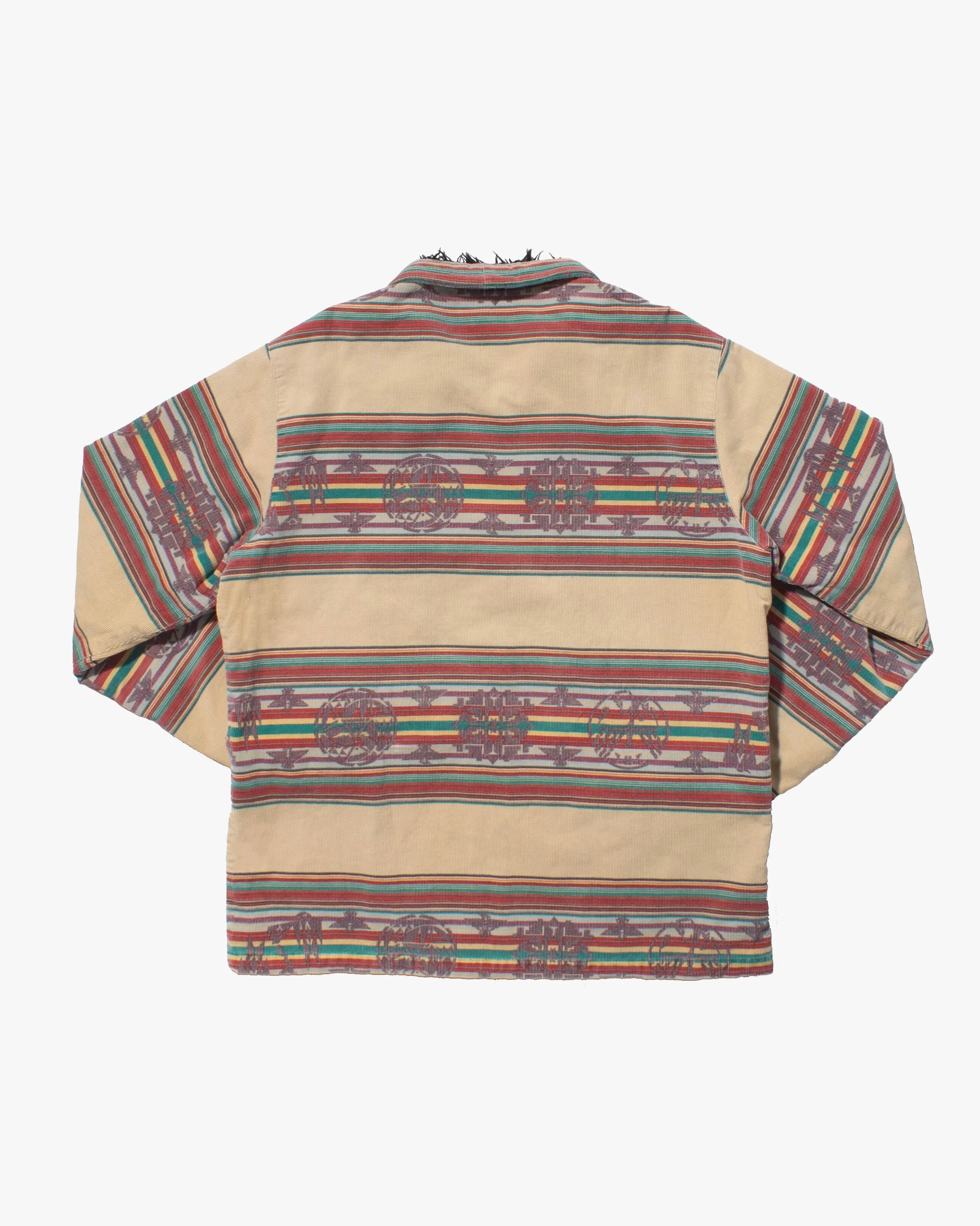 Japanese Repro Corduroy Jacket, XL, Indian, Cream Stripe sold by Kiriko product image thumbnail 4