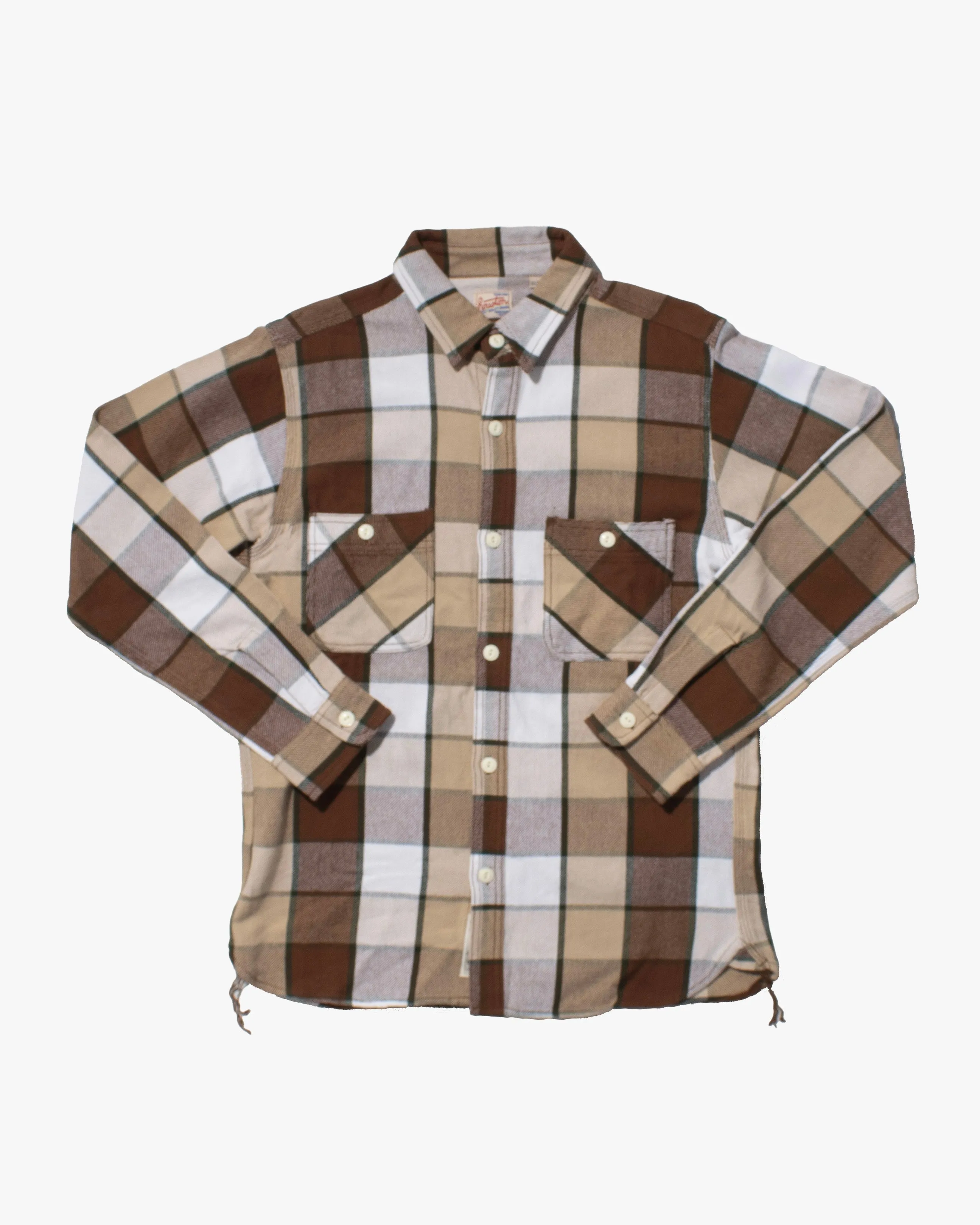 Japanese Repro Woven Shirt, Houston, Brown and Green Plaid - XL sold by Kiriko