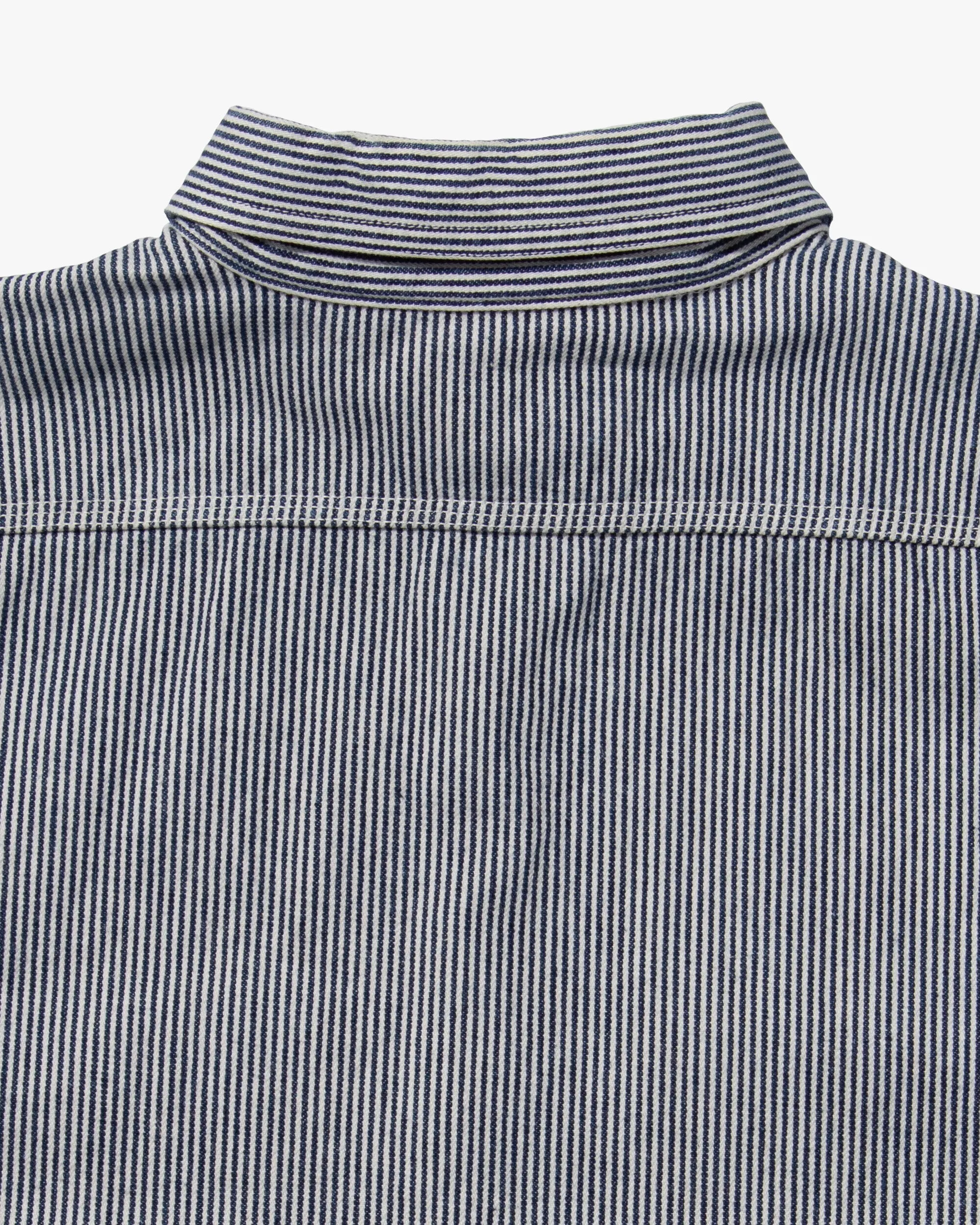 Japanese Repro Longsleeve Shirt, Pherrow's, Navy Stripe with Patches - M sold by Kiriko product image thumbnail 4