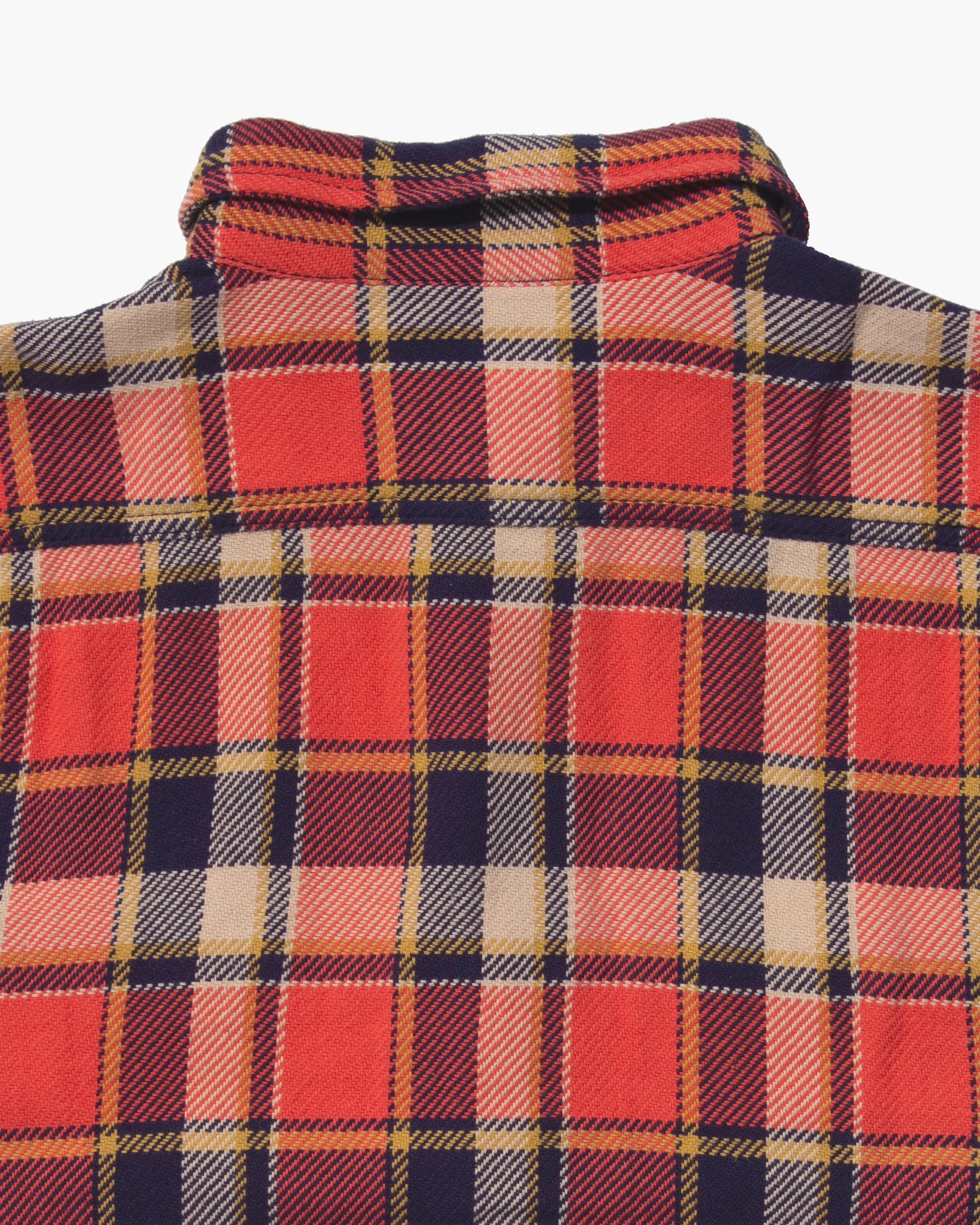 Japanese Repro Flannel Shirt, Houston, Salmon and Navy Plaid - M sold by Kiriko product image thumbnail 4
