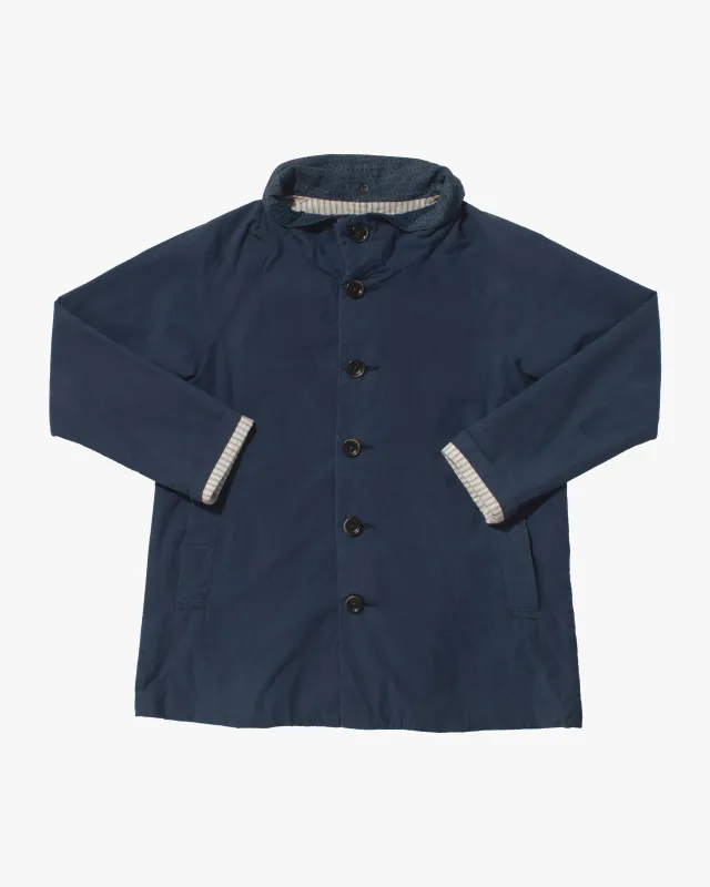Japanese Repro High Collar Jacket, Funset, Blue sold by Kiriko