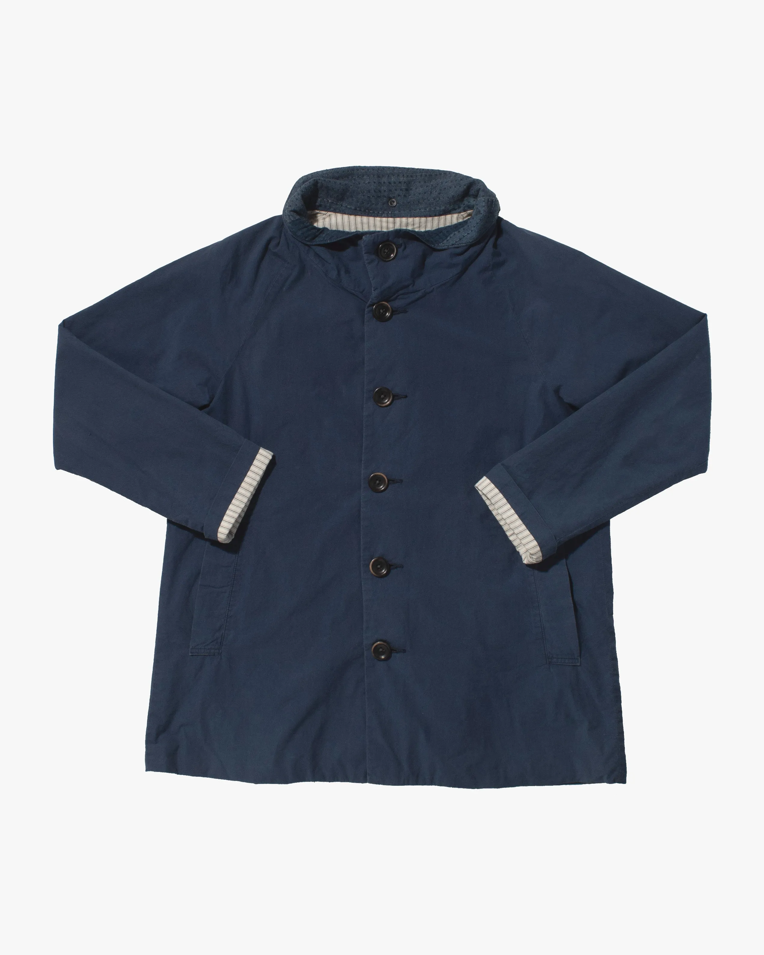 Japanese Repro High Collar Jacket, L, Funset, Blue sold by Kiriko