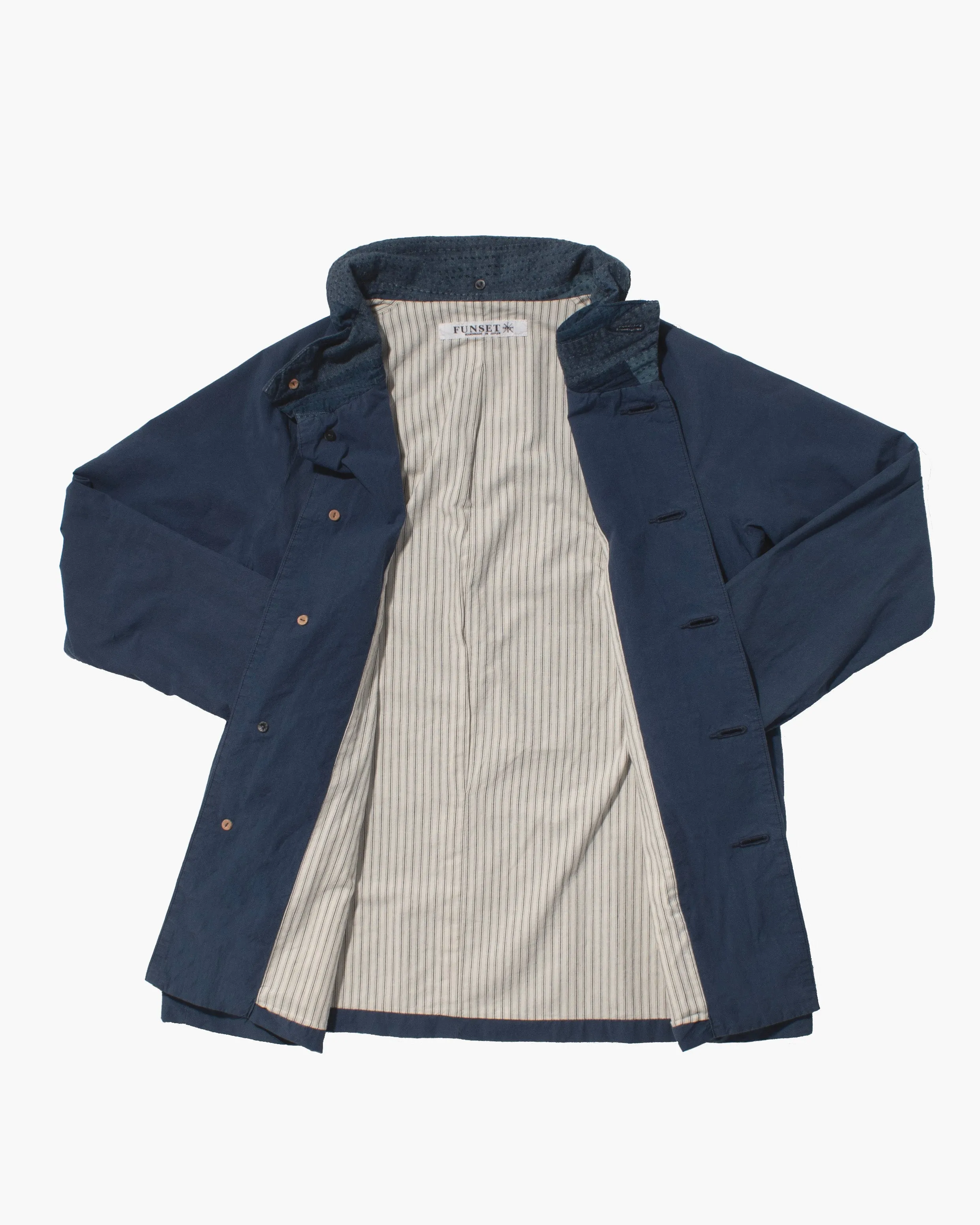 Japanese Repro High Collar Jacket, L, Funset, Blue sold by Kiriko product image thumbnail 3