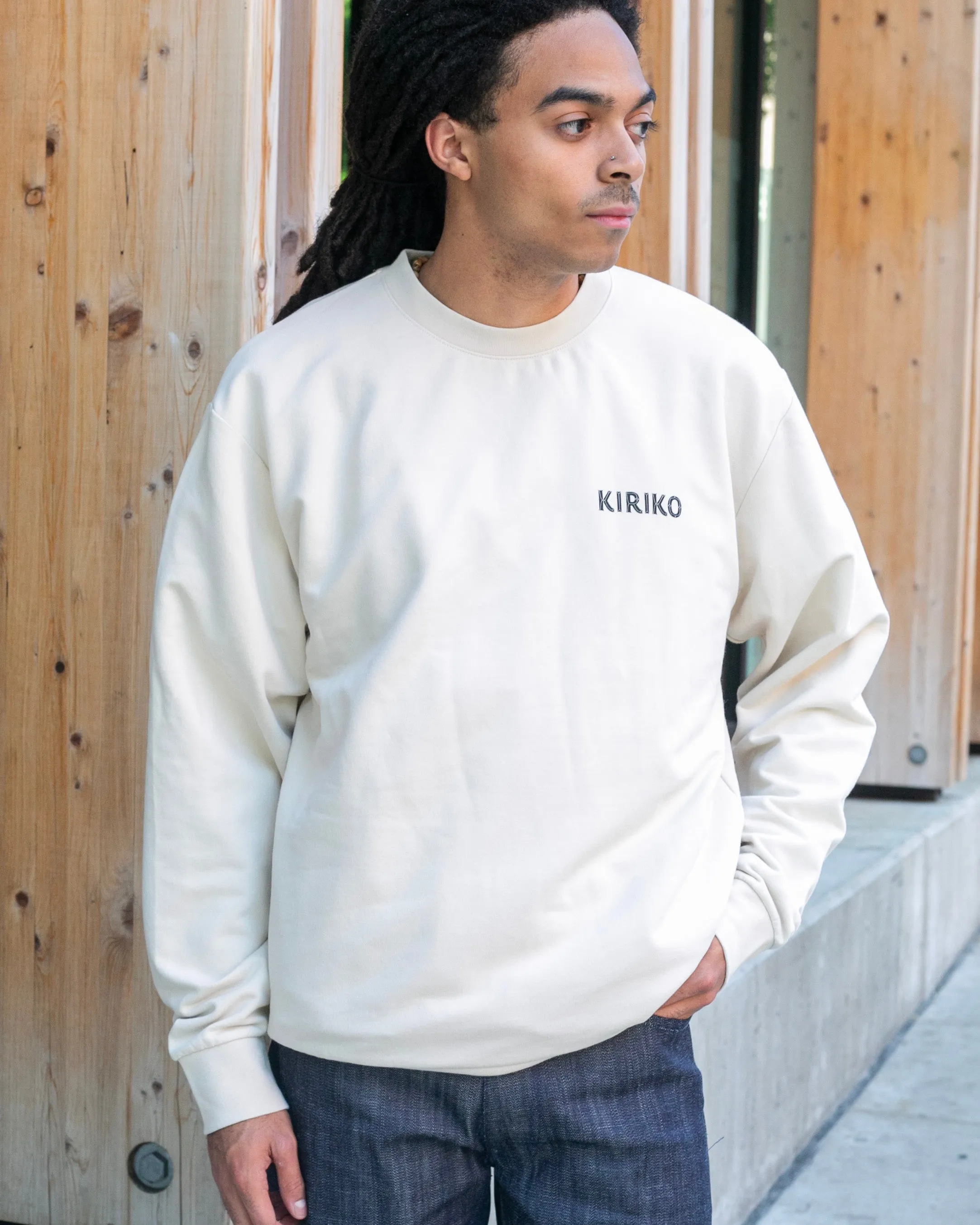 Kiriko Original Crewneck, Printed Koi-Dragon, Cream sold by Kiriko product image thumbnail 4