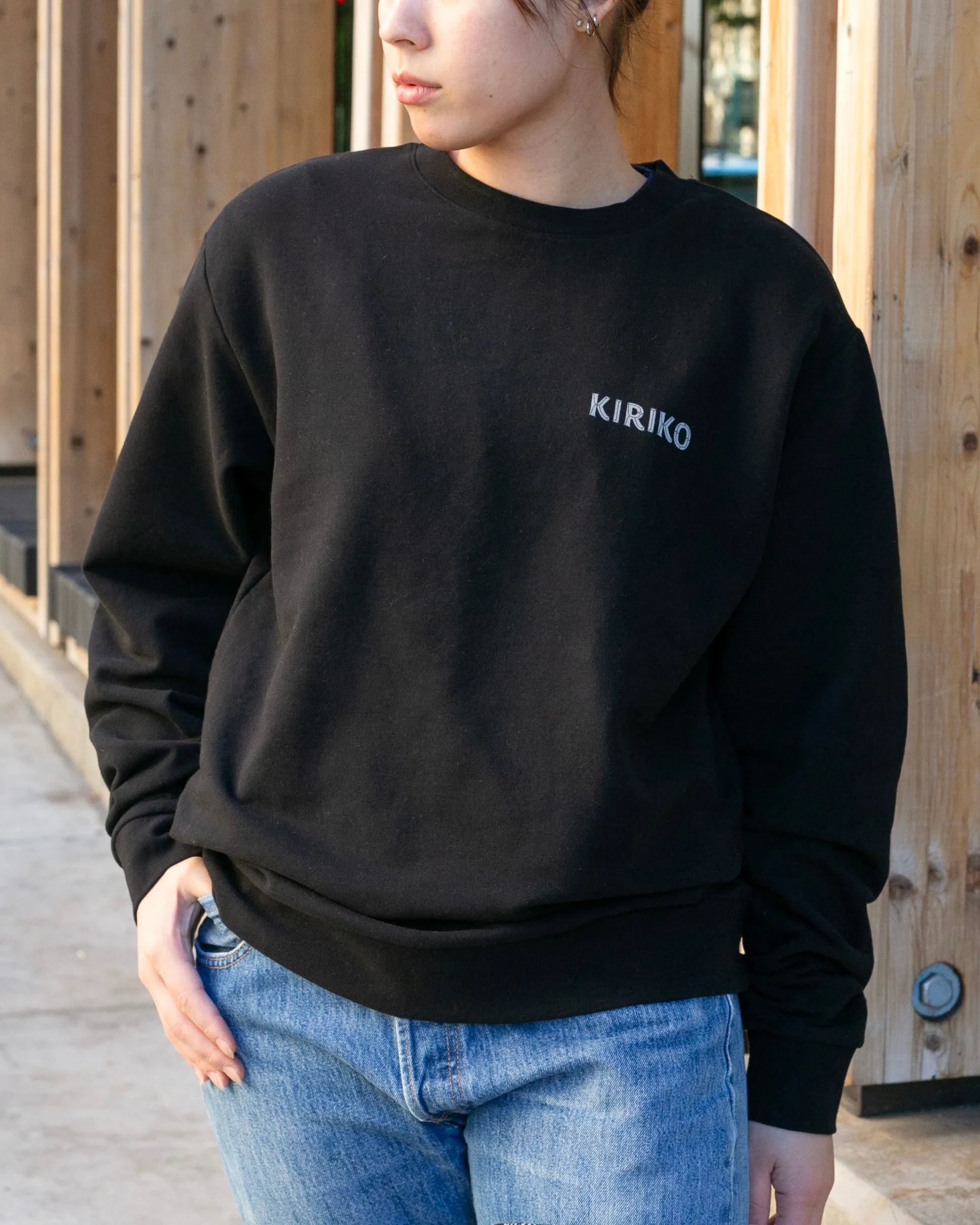 Kiriko Original Crewneck, Printed Koi-Dragon, Black sold by Kiriko product image thumbnail 3