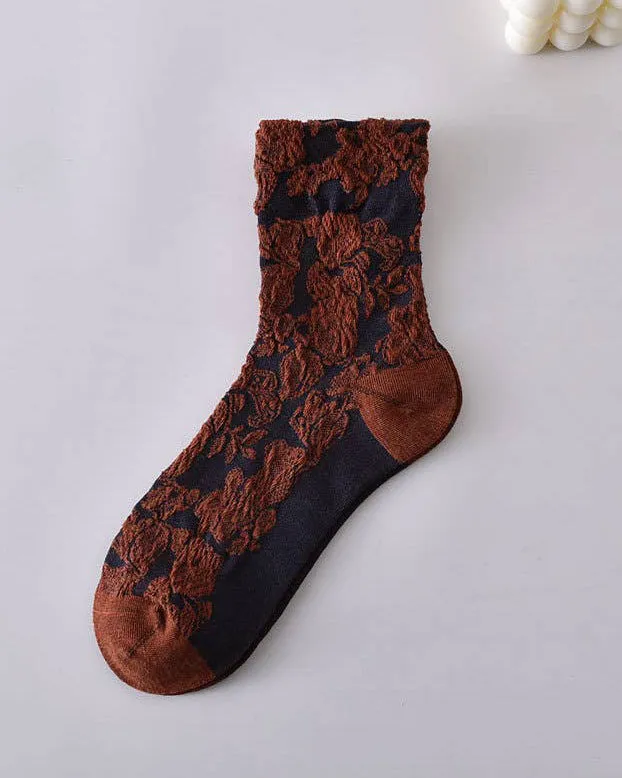 Tourtiwi, Tube Socks, Retro Embossed Three-Dimensional Pattern sold by Kiriko product image thumbnail 2