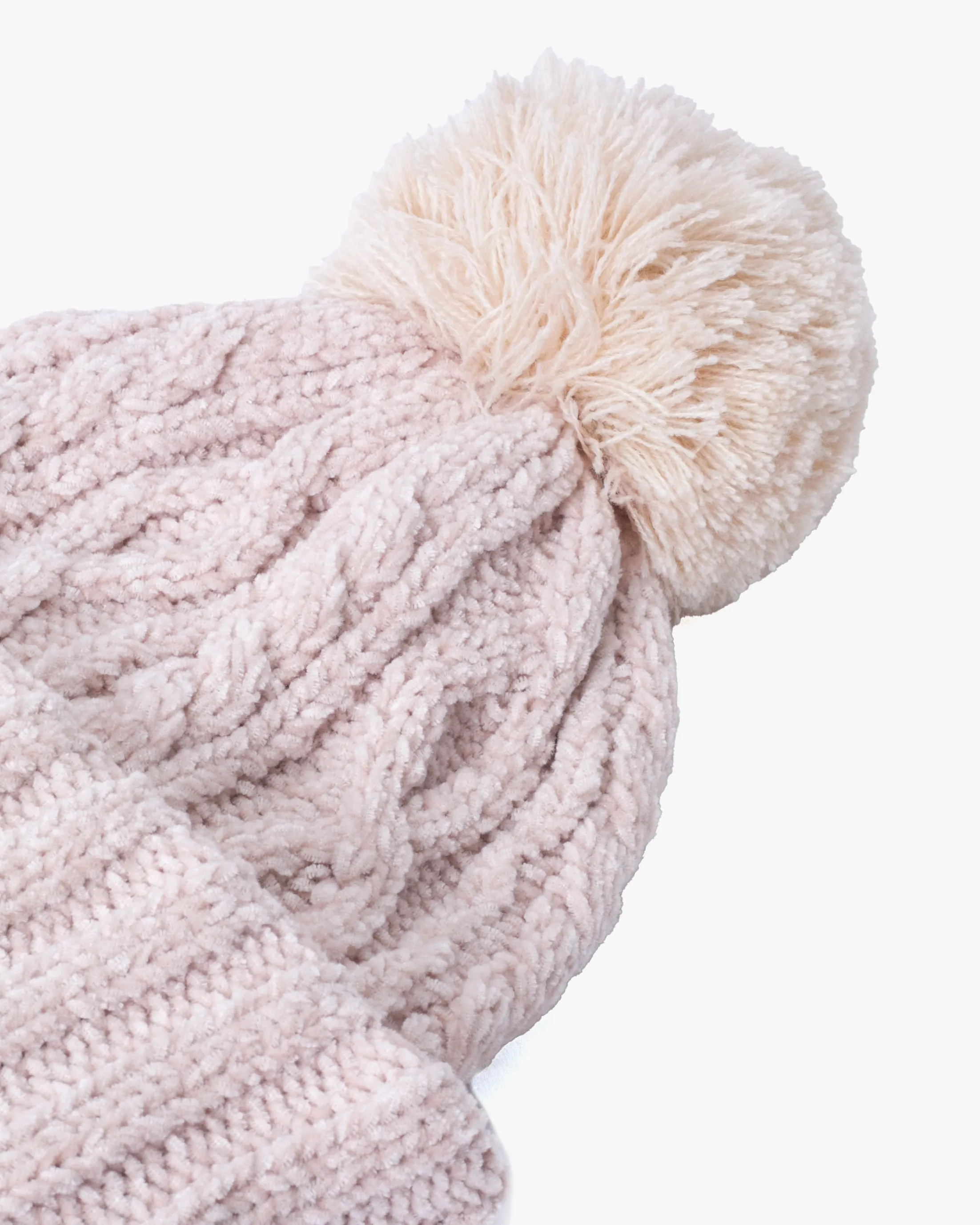 Knit Beanie, Bisque, Cream sold by Kiriko product image thumbnail 3