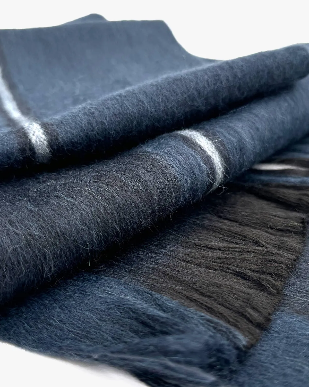 Shupaca Alpaca, Scarf, Cobalt Blue sold by Kiriko product image thumbnail 2