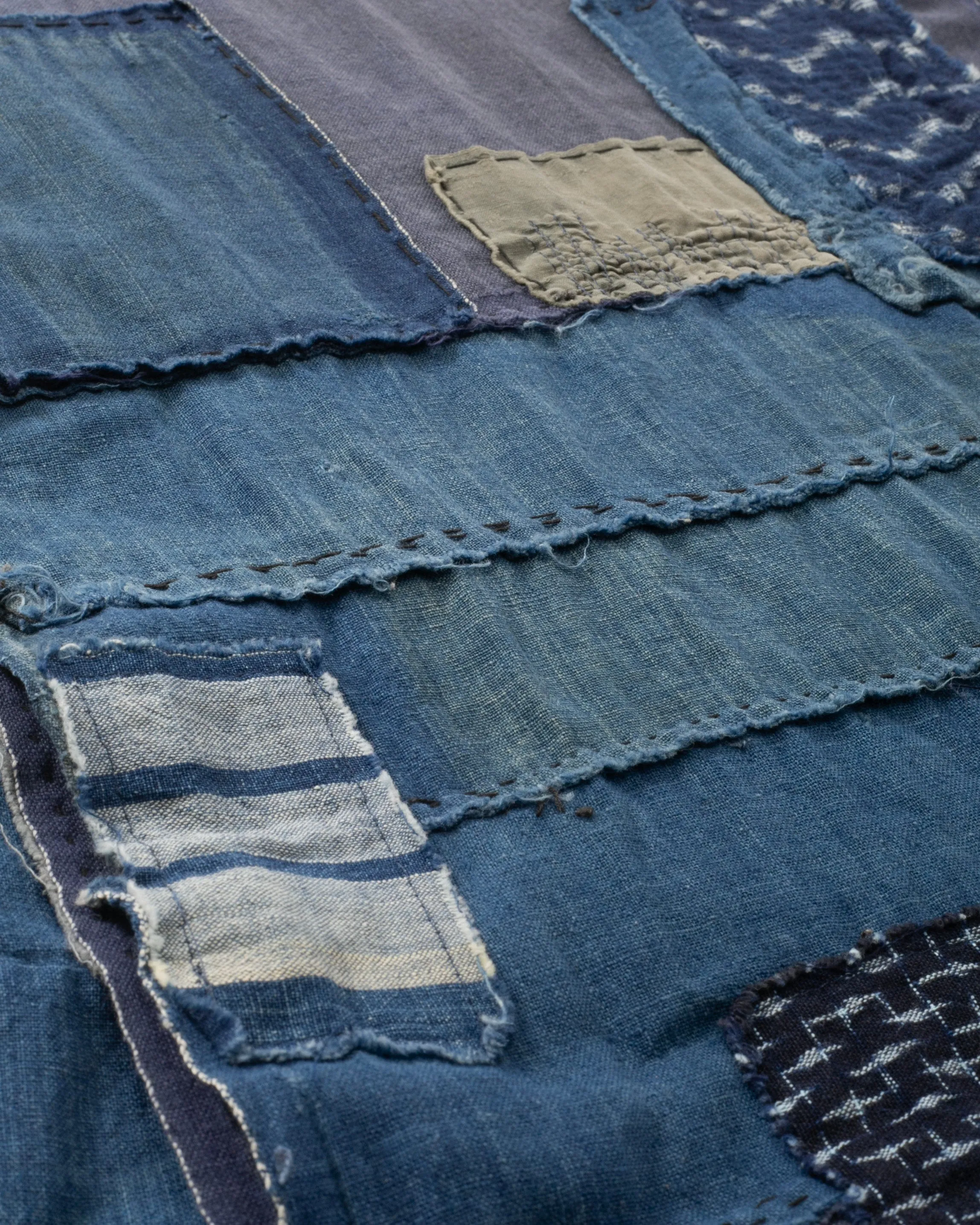 Kiriko Original Scarf, Patched Boro, Indigo, 33 sold by Kiriko product image thumbnail 4