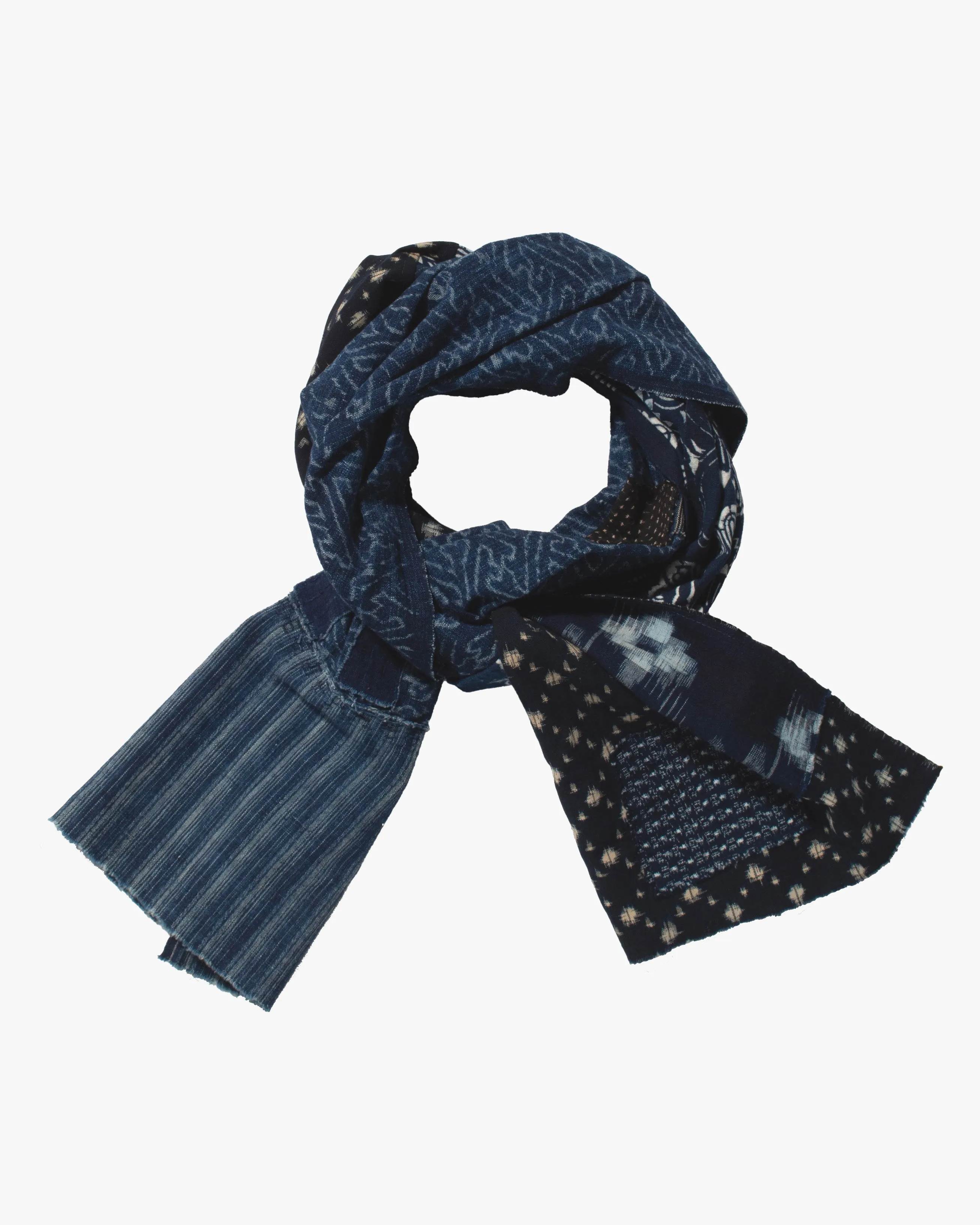 Kiriko Original Scarf, Patched Boro, Indigo, 34 sold by Kiriko product image thumbnail 4