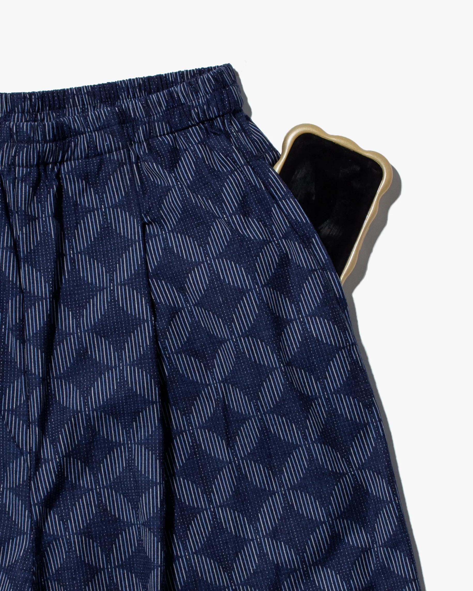 Kiriko x ToK, Lantern Pants, Blue with Shima Asanoha sold by Kiriko product image thumbnail 2