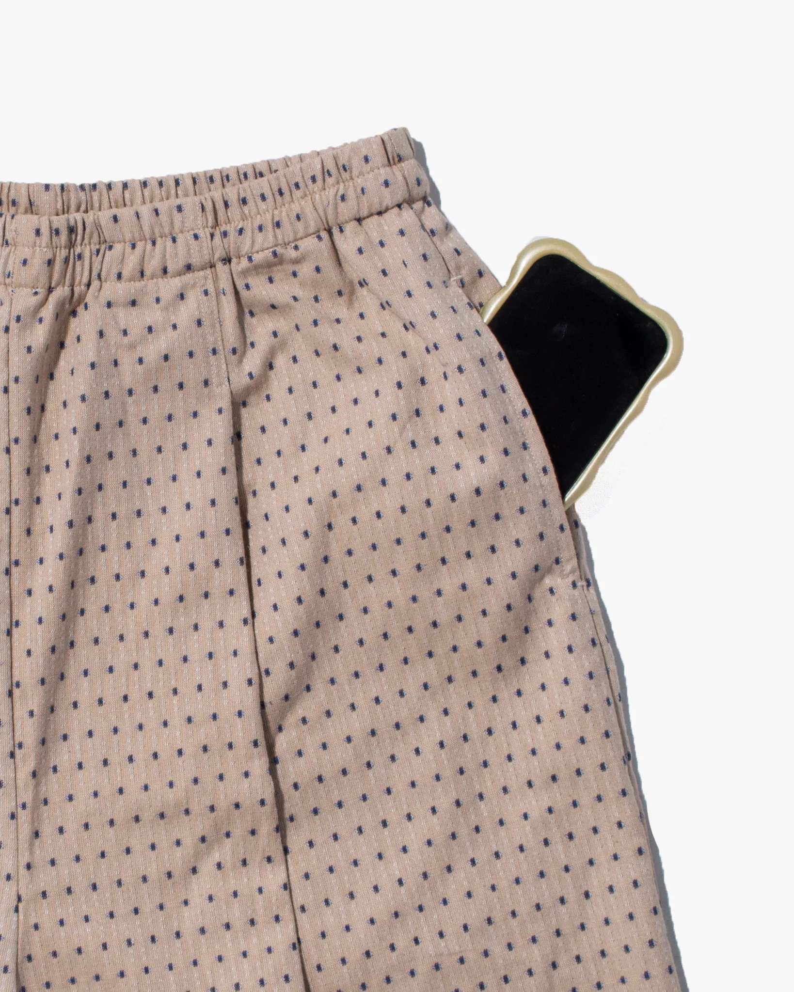 Kiriko x ToK, Lantern Pants, Beige with Blue Dots sold by Kiriko product image thumbnail 2