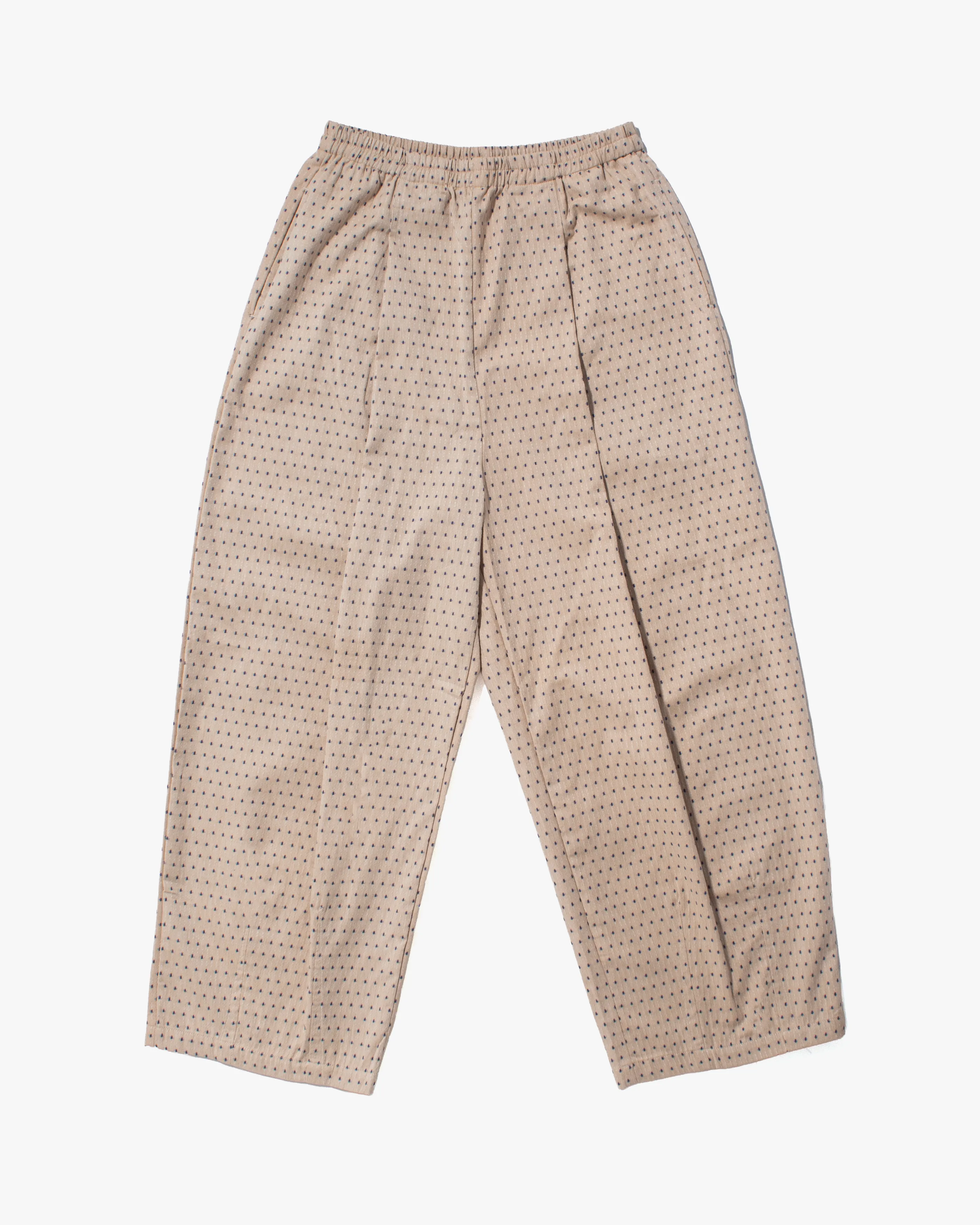 Kiriko x ToK, Lantern Pants, Beige with Blue Dots sold by Kiriko