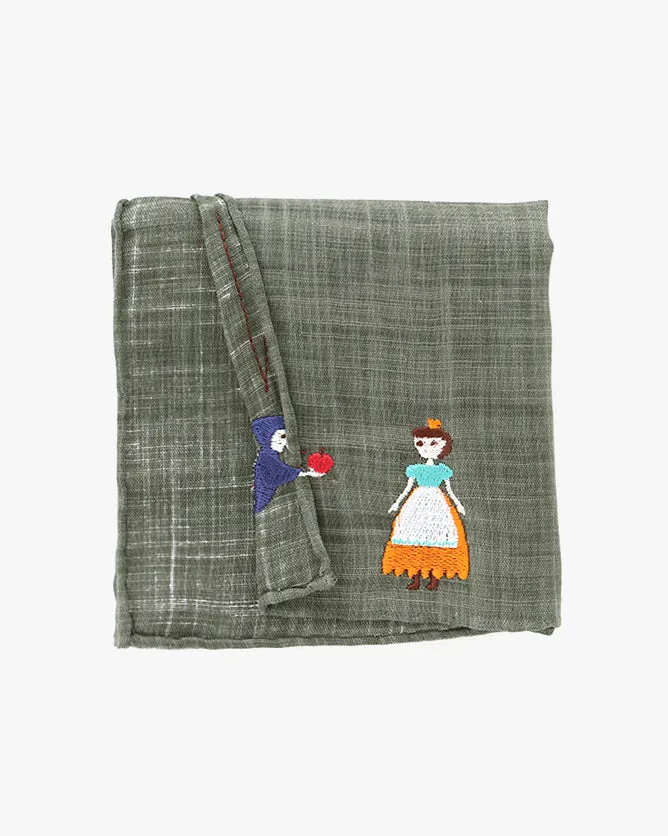 Japanese Handkerchief, Hikkomi, Snow White sold by Kiriko