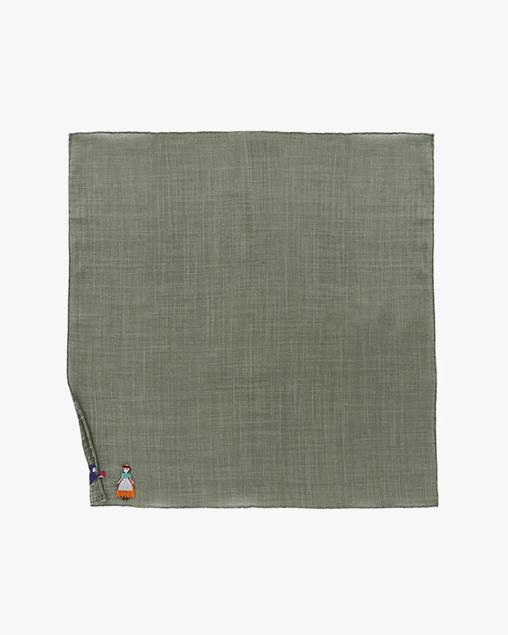 Japanese Handkerchief, Hikkomi, Snow White sold by Kiriko product image thumbnail 3