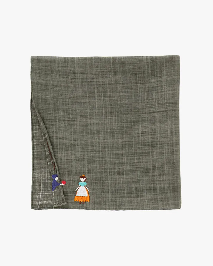 Japanese Handkerchief, Hikkomi, Snow White sold by Kiriko product image thumbnail 4