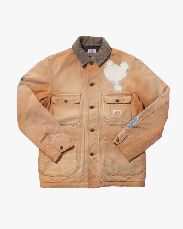 Japanese Repro Work Jacket, HR Market, Guitar Patchwork - L sold by Kiriko