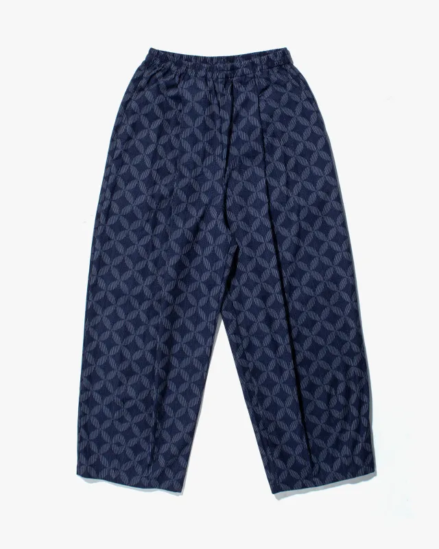 Kiriko x ToK, Lantern Pants, Blue with Shima Shippou sold by Kiriko