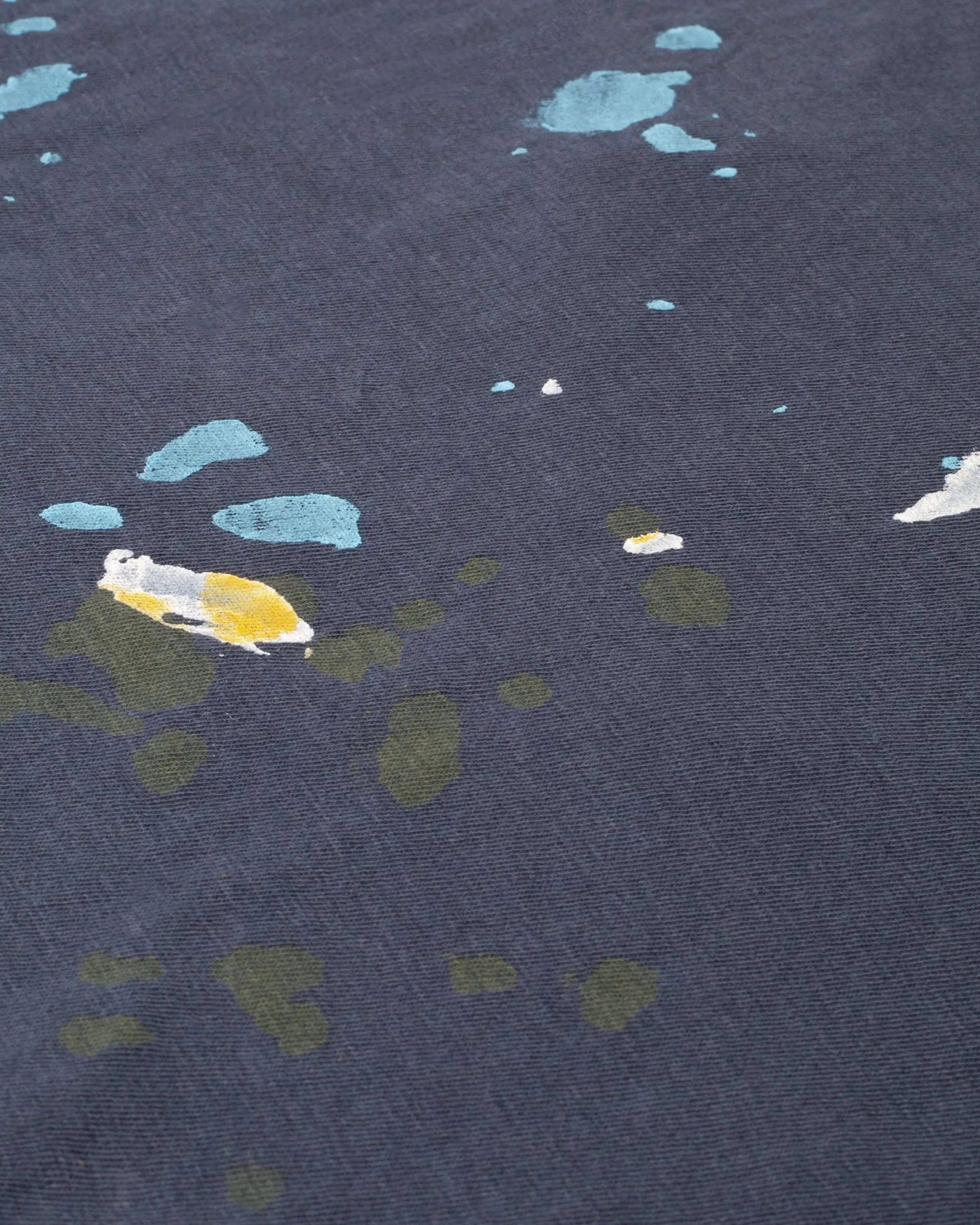 Kiriko Original Tee, 3.8 oz Cotton, Painter Tee with Patches, Blue sold by Kiriko product image thumbnail 4