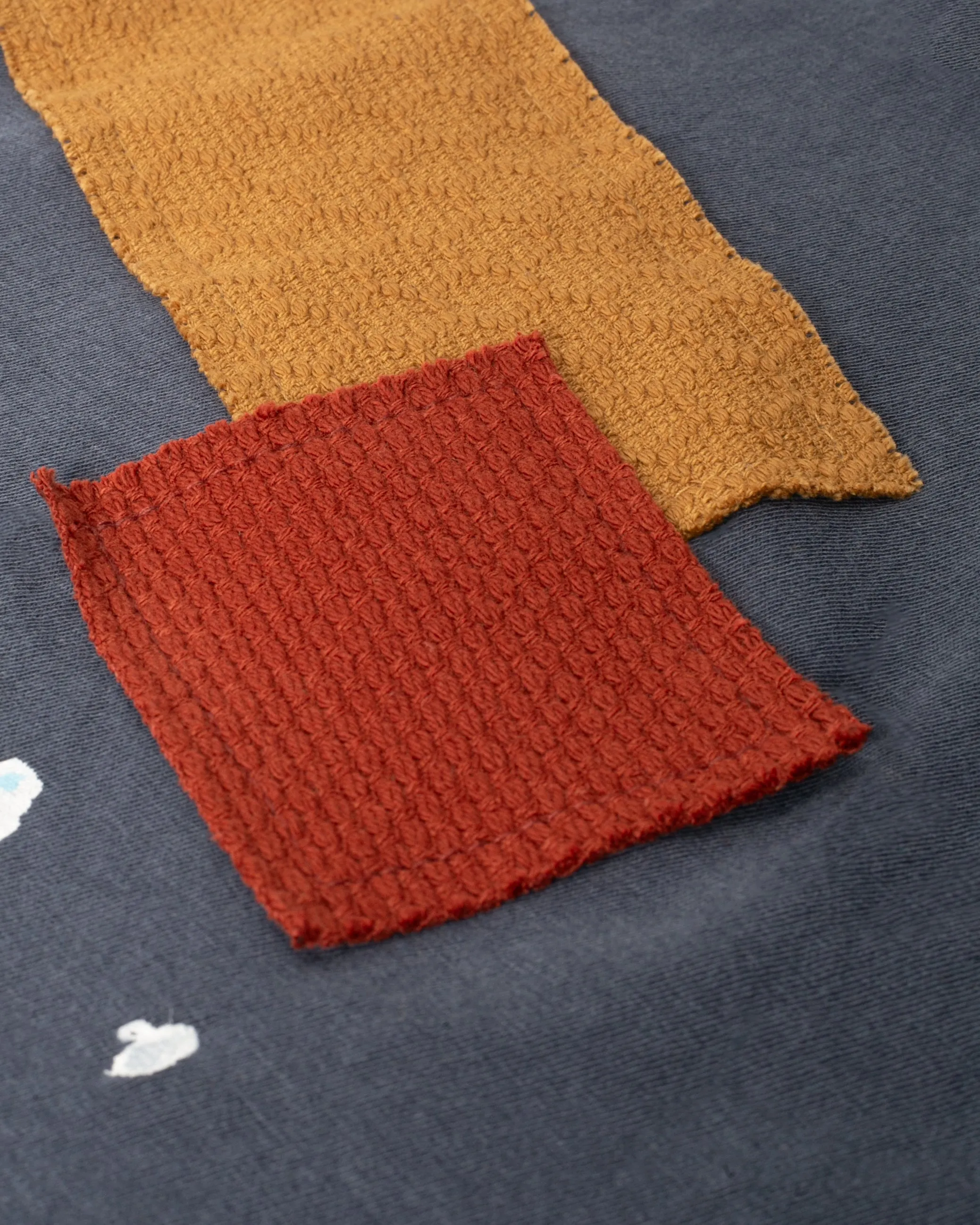 Kiriko Original Tee, 3.8 oz Cotton, Painter Tee with Patches, Blue sold by Kiriko product image thumbnail 5