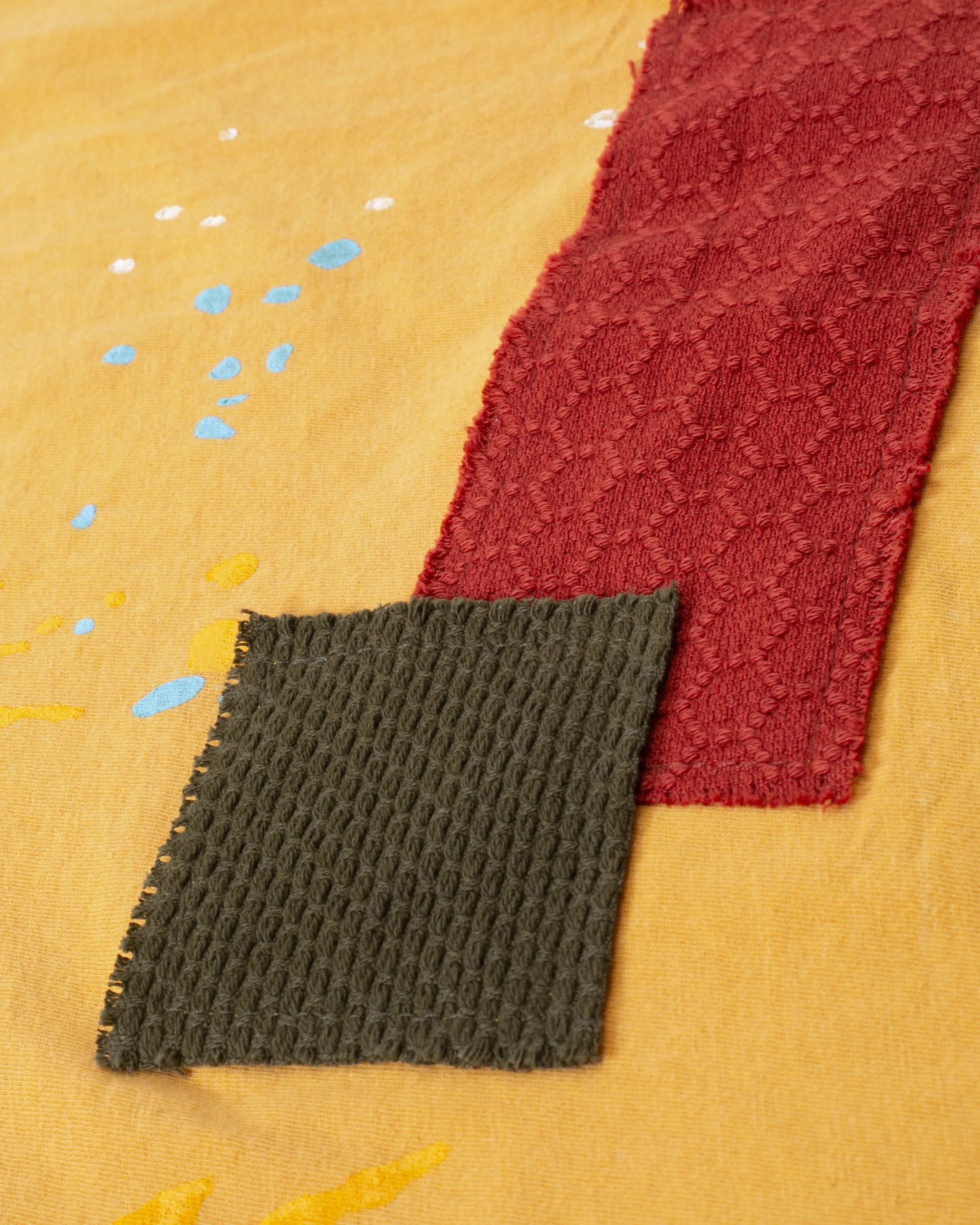 Kiriko Original Tee, 3.8 oz Cotton, Painter Tee with Patches, Sunflower sold by Kiriko product image thumbnail 3