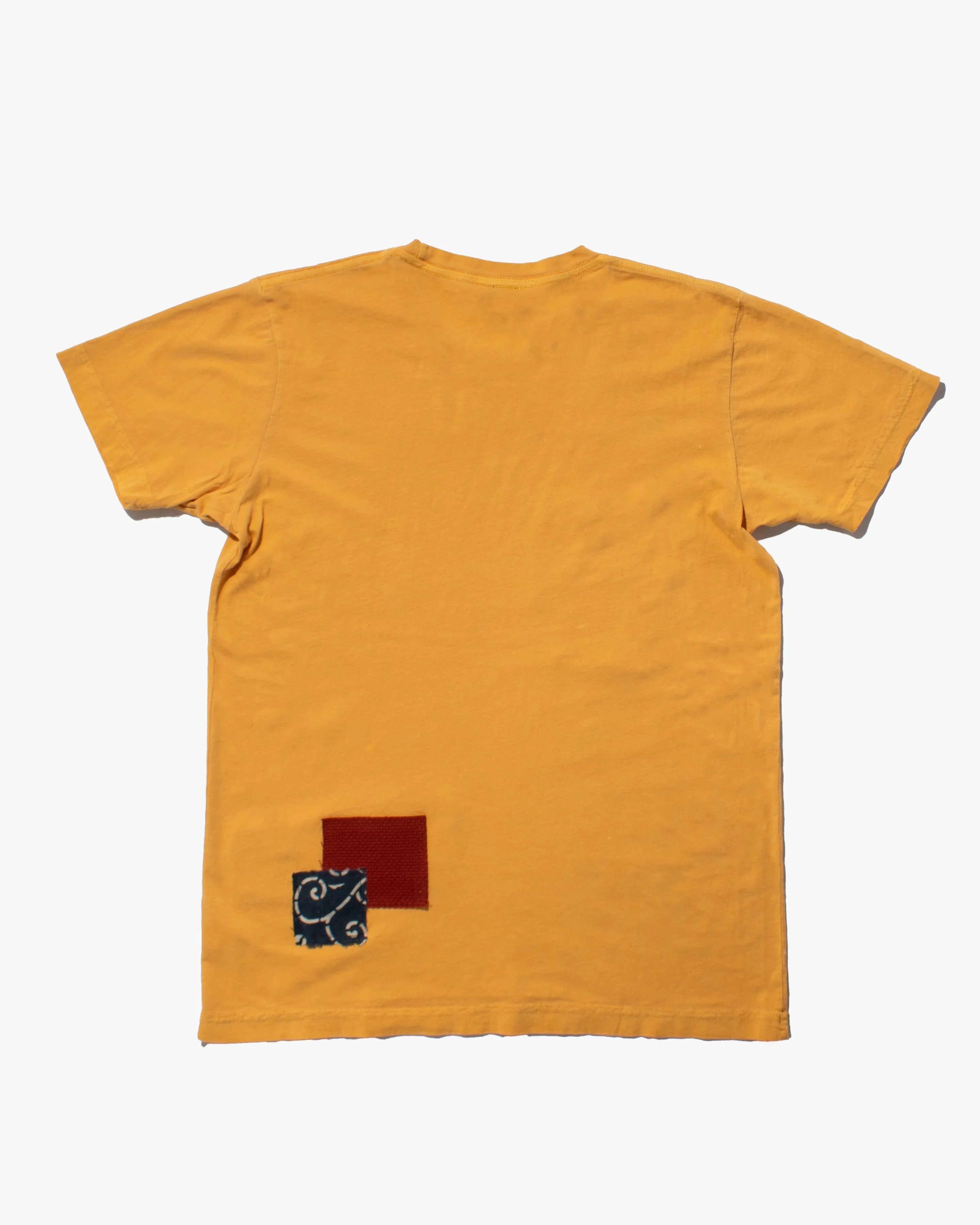 Kiriko Original Tee, 3.8 oz Cotton, Painter Tee with Patches, Sunflower sold by Kiriko product image thumbnail 5
