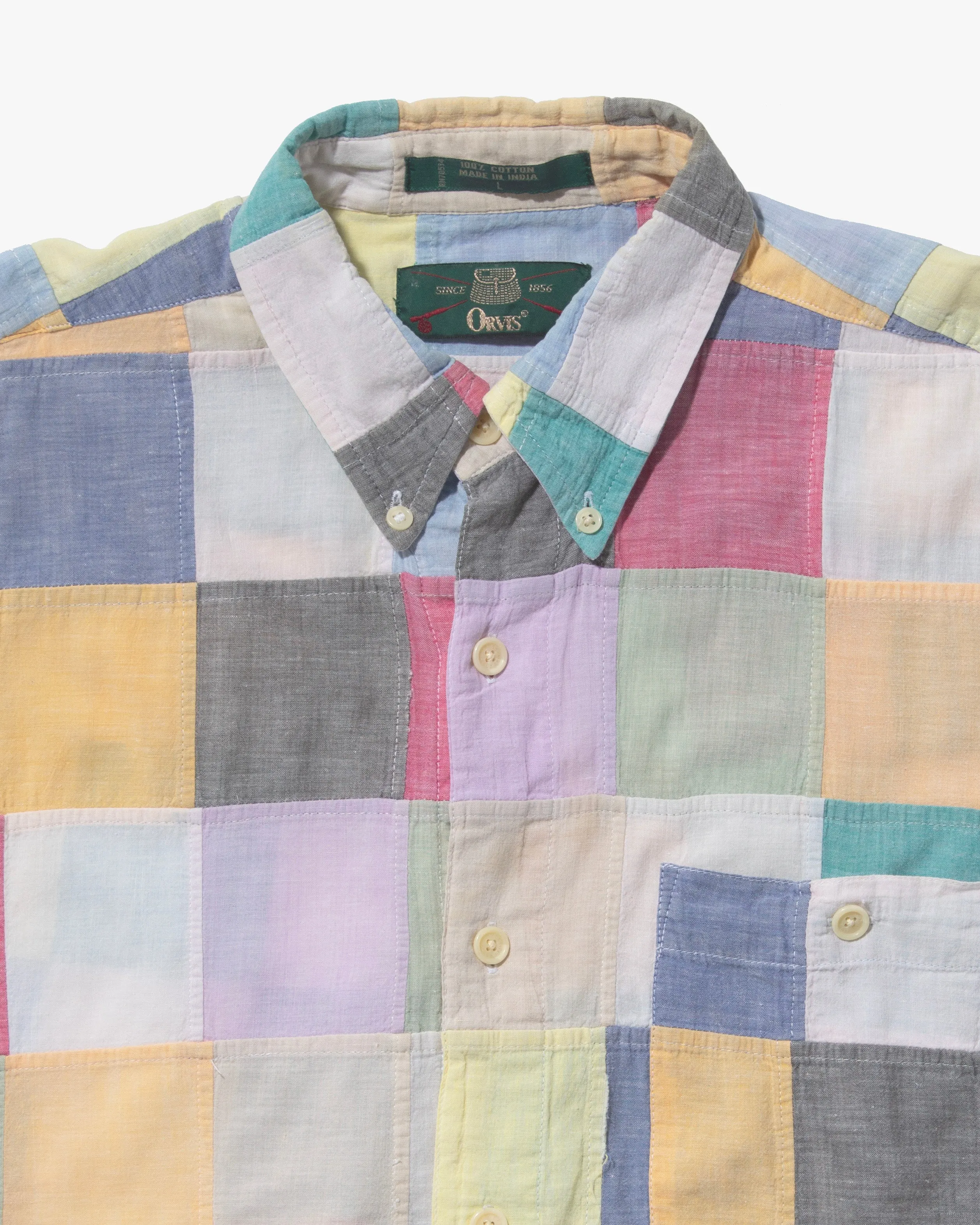 US Vintage Button Up Shirt, Orvis, Multicolor Patchwork - L sold by Kiriko product image thumbnail 2