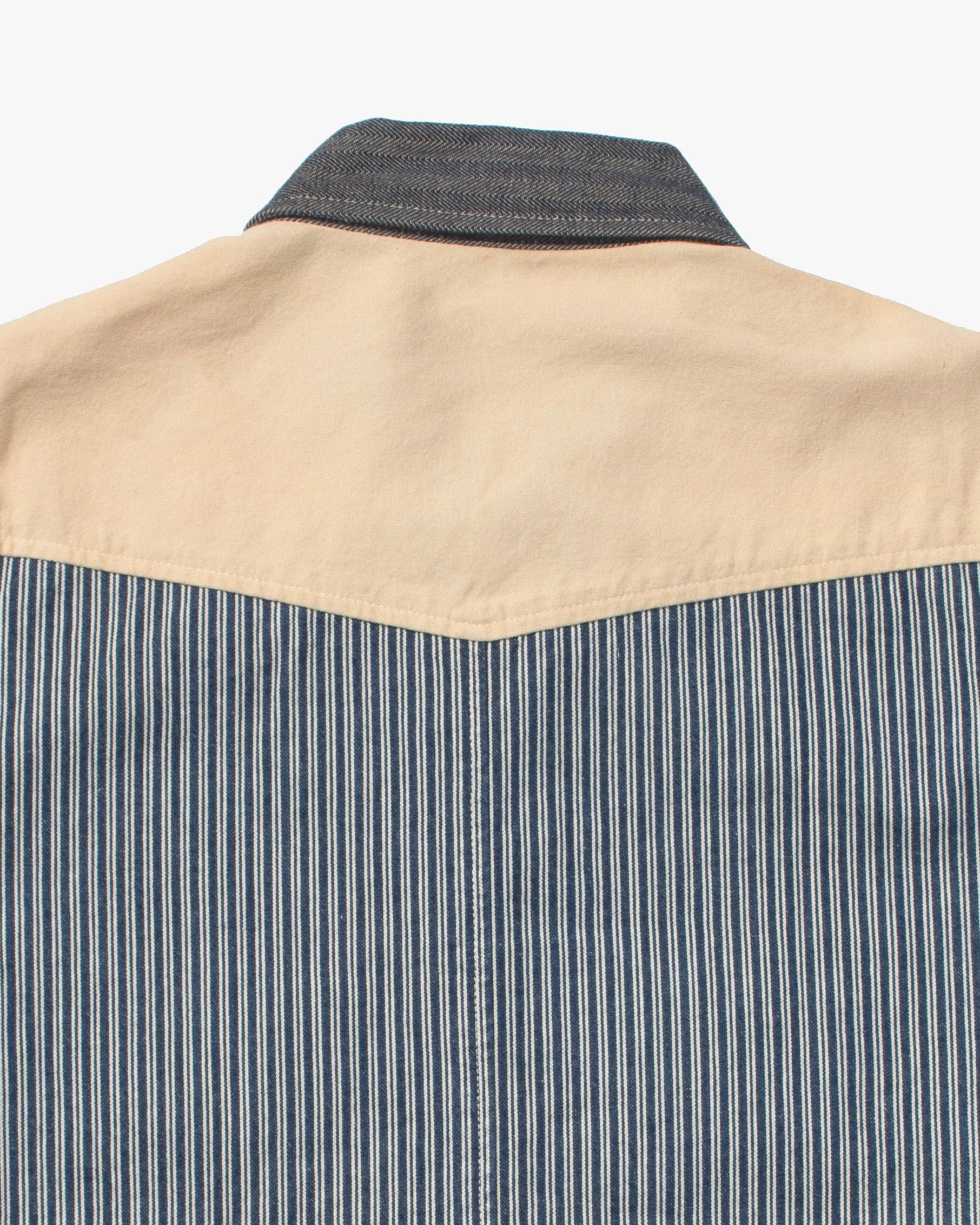 Japanese Repro Denim Chore Coat, Pherrow's, Multi Striped - 40 sold by Kiriko product image thumbnail 4