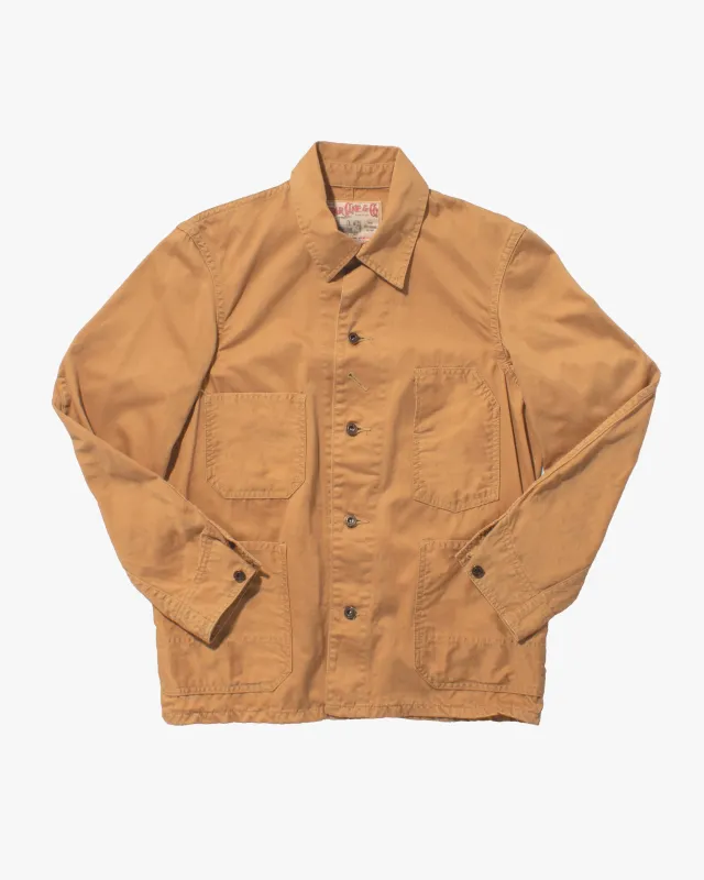 Japanese Repro Denim Chore Coat, Sugar Cane, Wheat - 36 sold by Kiriko