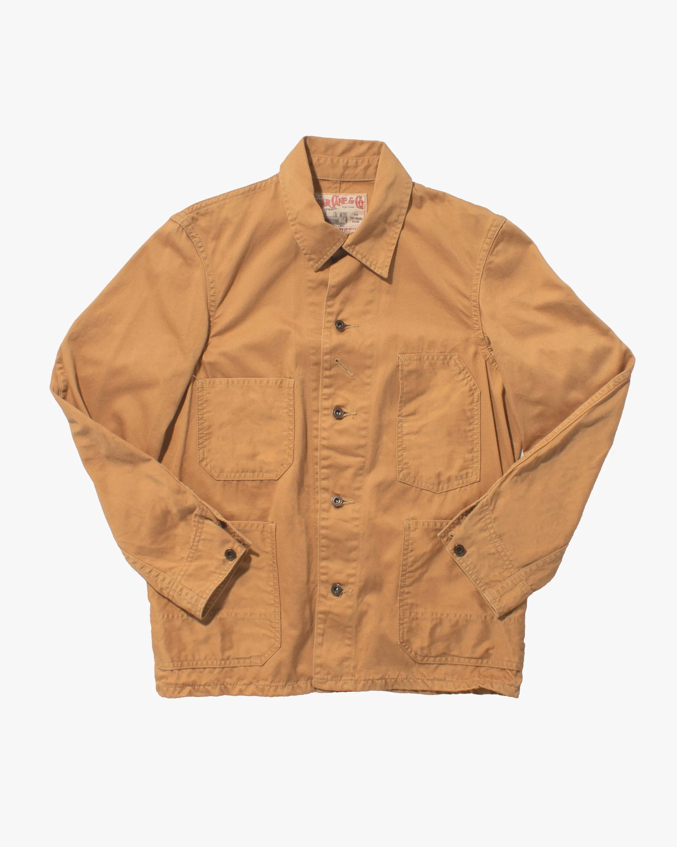 Japanese Repro Chore Coat, M, Sugar Cane, Wheat sold by Kiriko