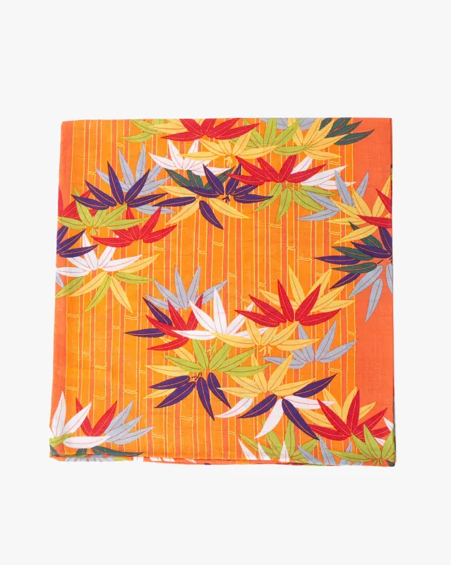 Japanese Handkerchief, Classic, Bamboo and Leaves sold by Kiriko