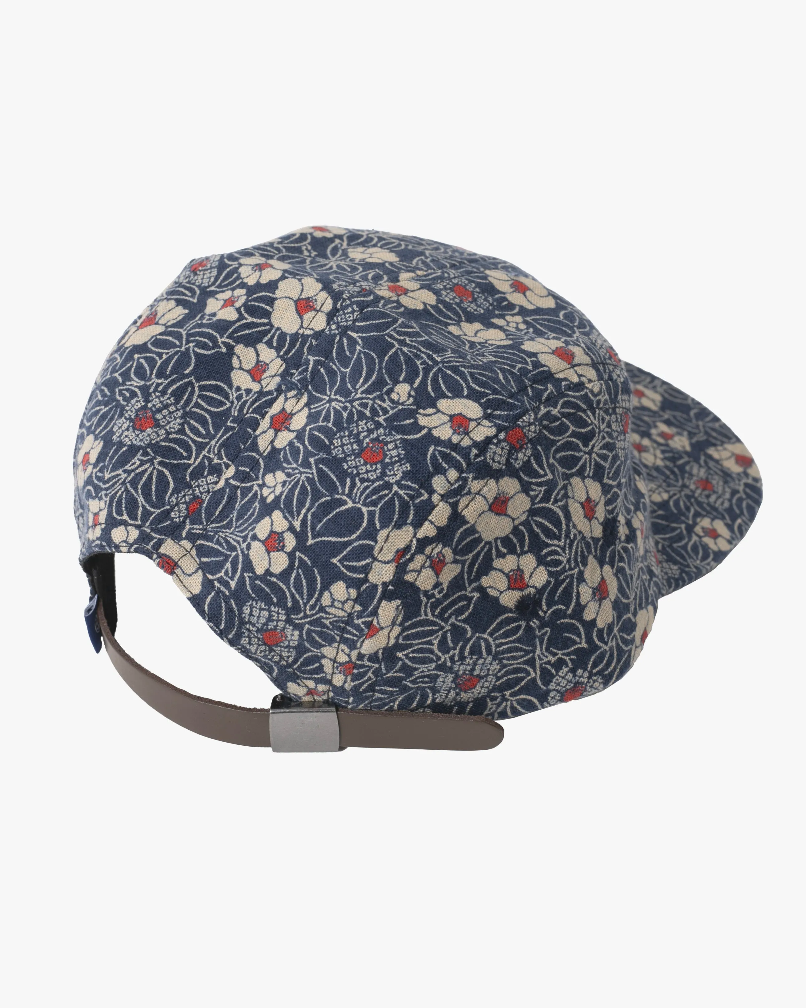Kiriko Original Cap, 5-Panel Indigo Small Tsubaki with Solid Indigo Underbill sold by Kiriko product image thumbnail 2