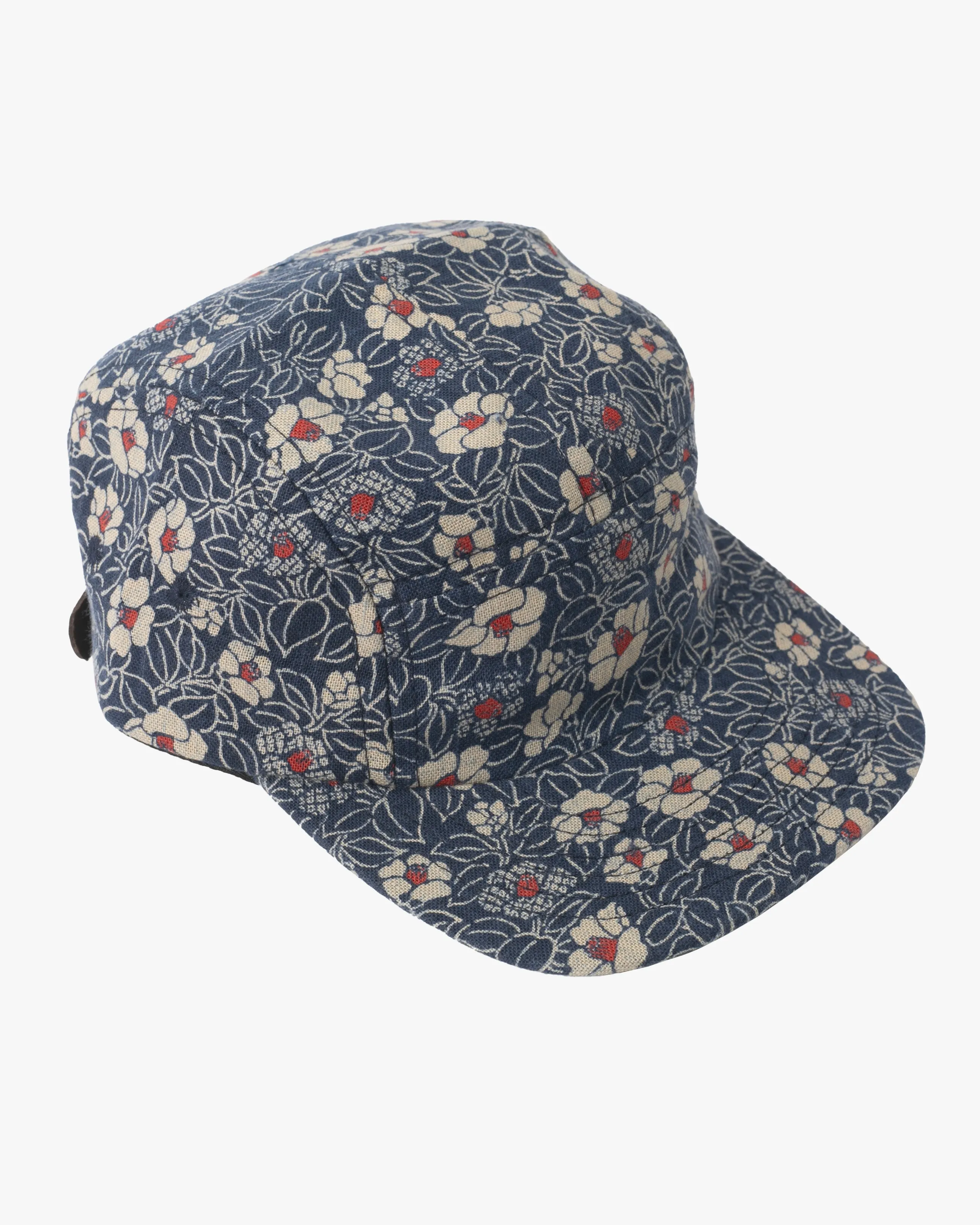 Kiriko Original Cap, 5-Panel Indigo Small Tsubaki with Solid Indigo Underbill sold by Kiriko product image thumbnail 3