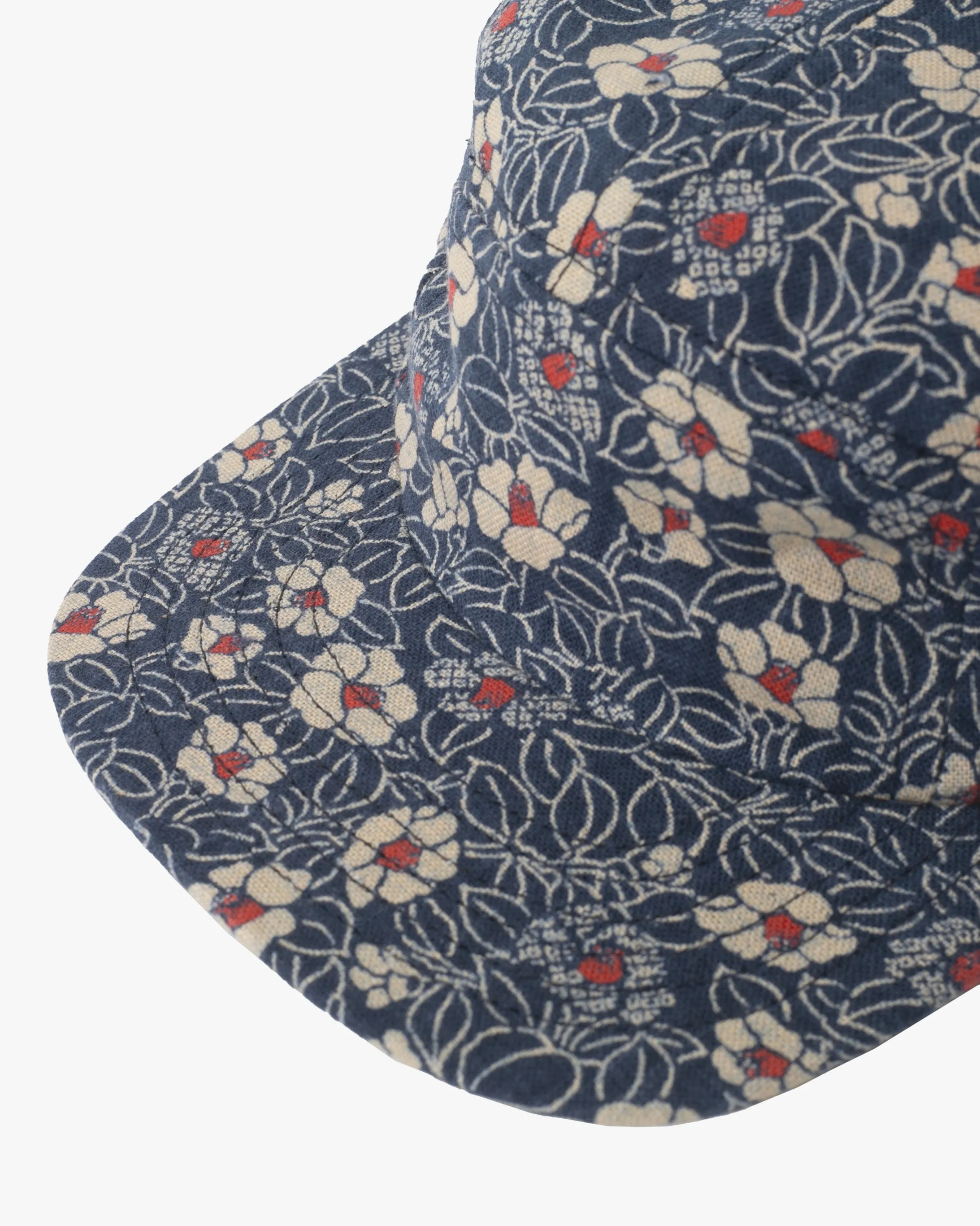 Kiriko Original Cap, 5-Panel Indigo Small Tsubaki with Solid Indigo Underbill sold by Kiriko product image thumbnail 4