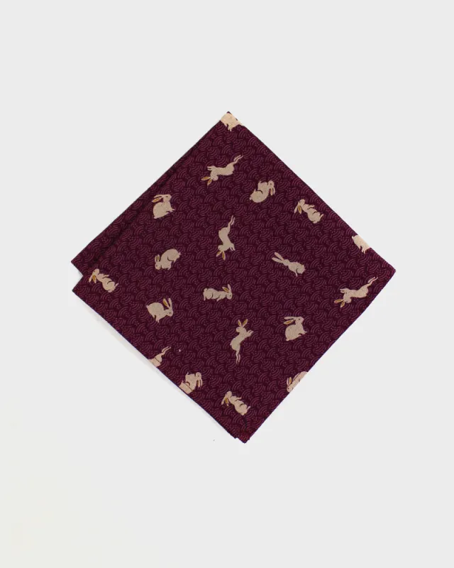 Pocket Square Purple Usagi sold by Kiriko