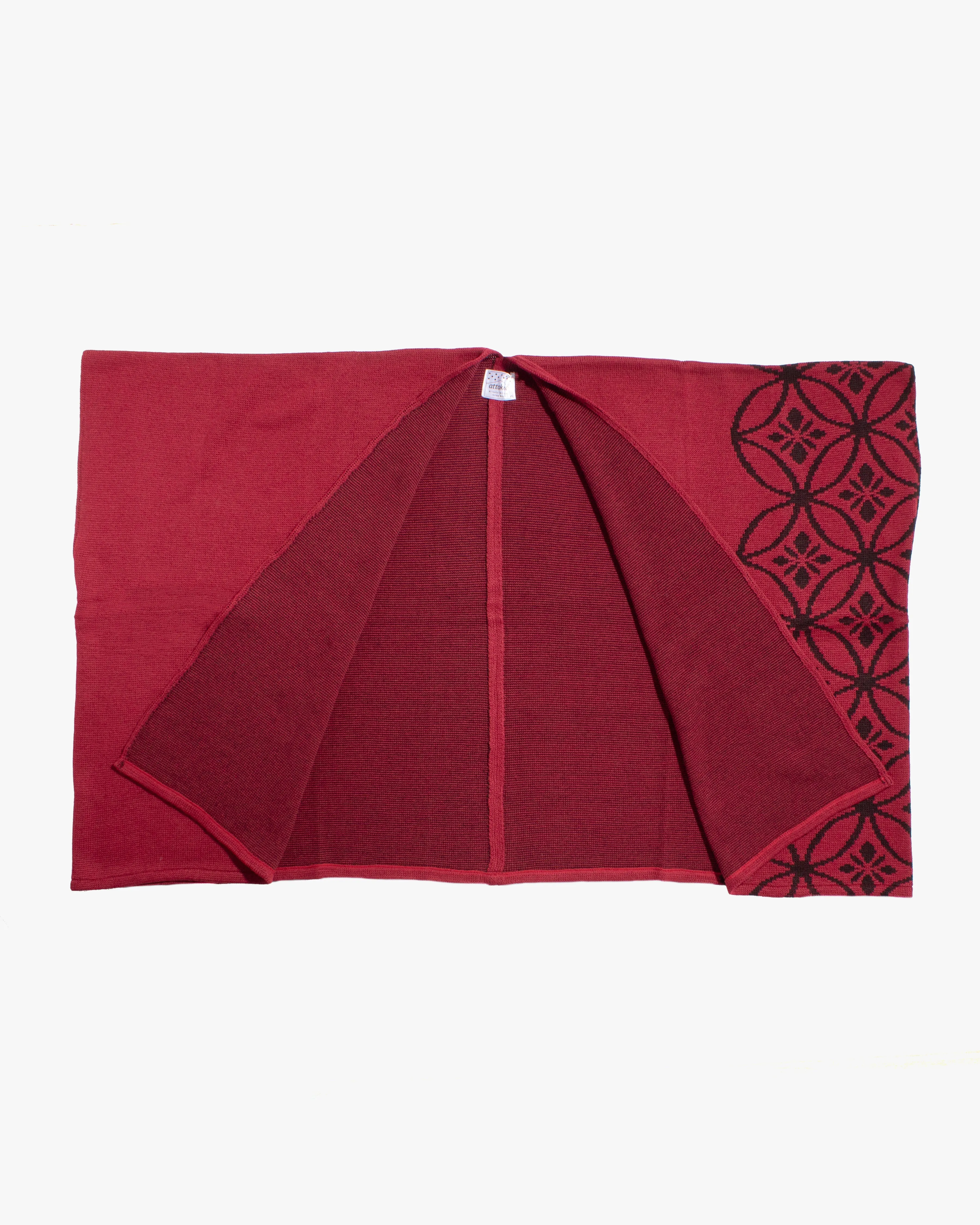 Wa-Modern, Poncho, Red Shippou sold by Kiriko product image thumbnail 2