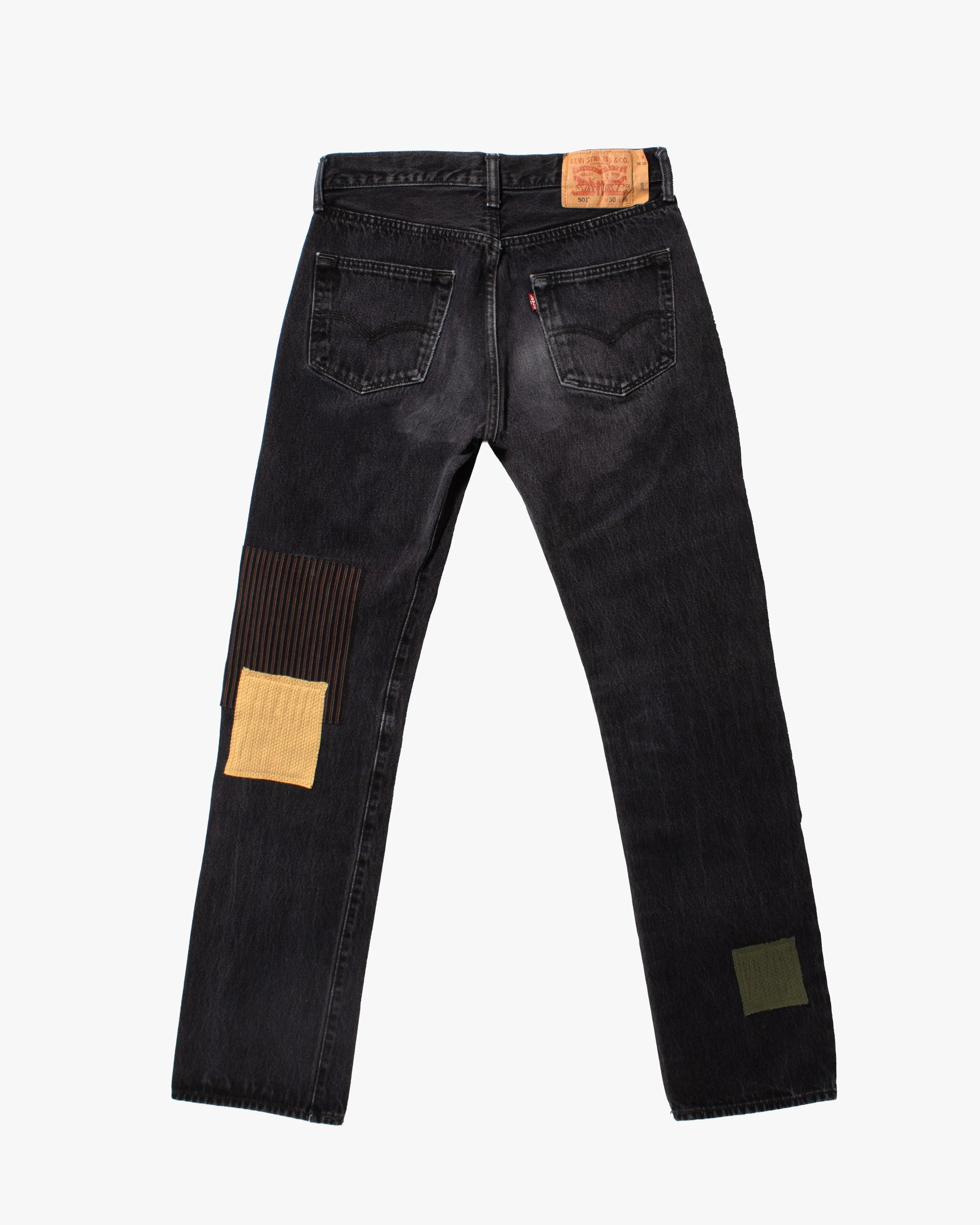 Kiriko Custom Patched Denim Jeans, Levi's Brand, 15 sold by Kiriko product image thumbnail 3