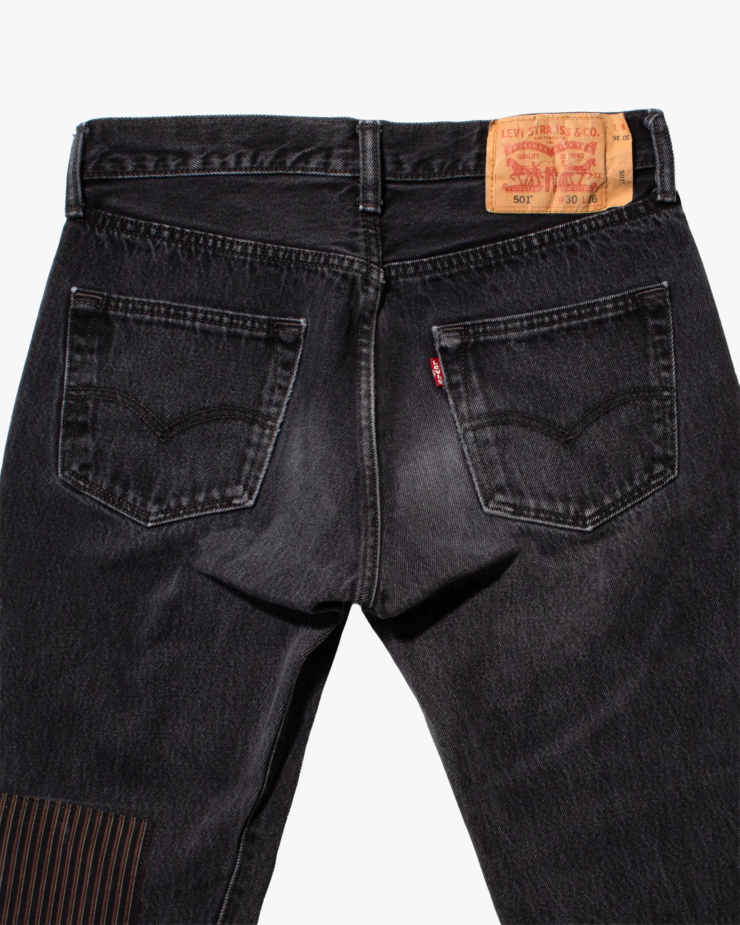 Kiriko Custom Patched Denim Jeans, Levi's Brand, 15 sold by Kiriko product image thumbnail 4