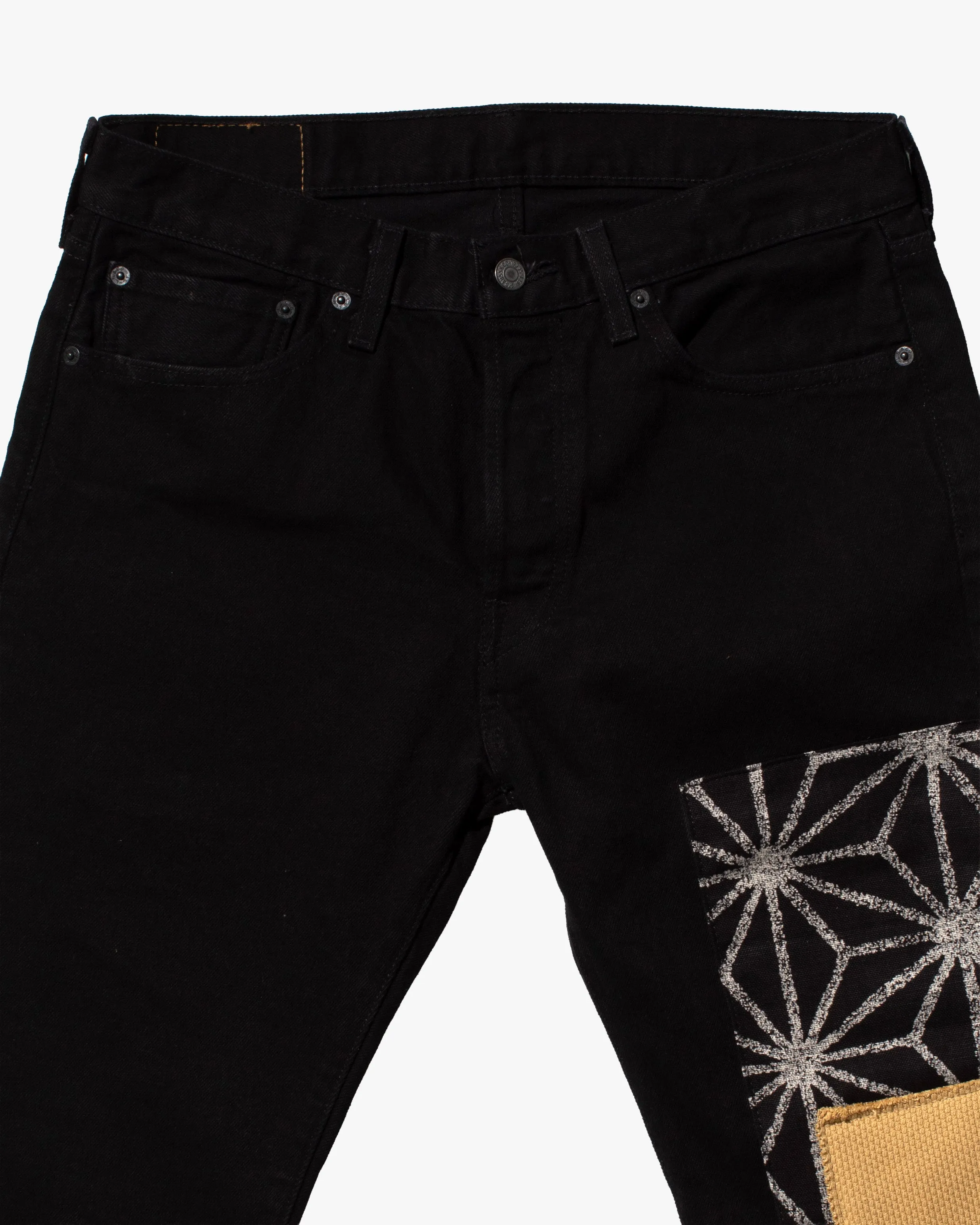 Kiriko Custom Patched Denim Jeans, Levi's Brand, 14 sold by Kiriko product image thumbnail 2