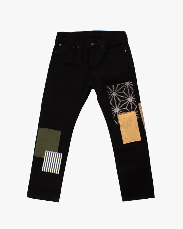 Kiriko Custom Patched Denim Jeans, Levi's Brand, 14 sold by Kiriko