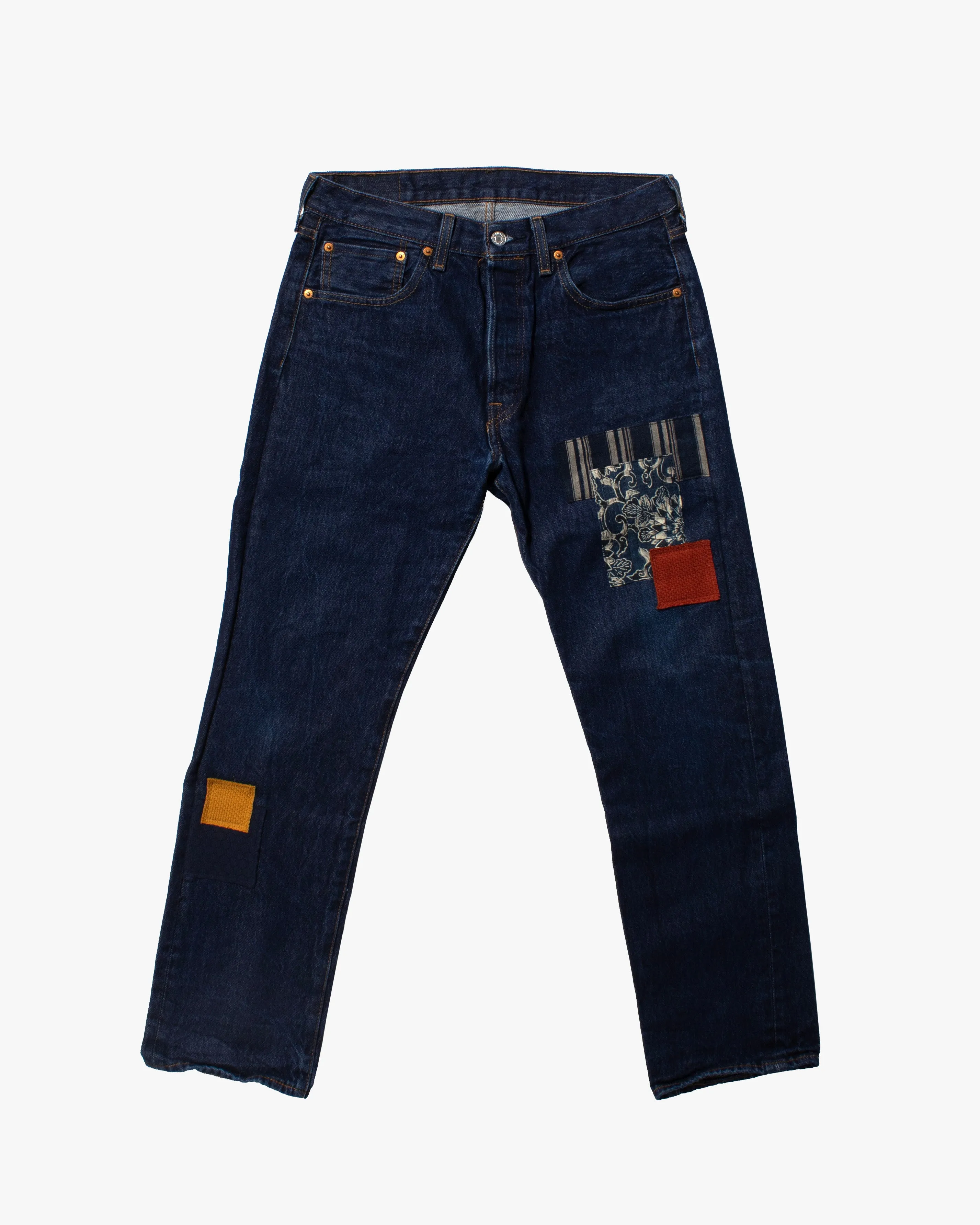 Kiriko Custom Patched Denim Jeans, Levi's Brand, 13 sold by Kiriko