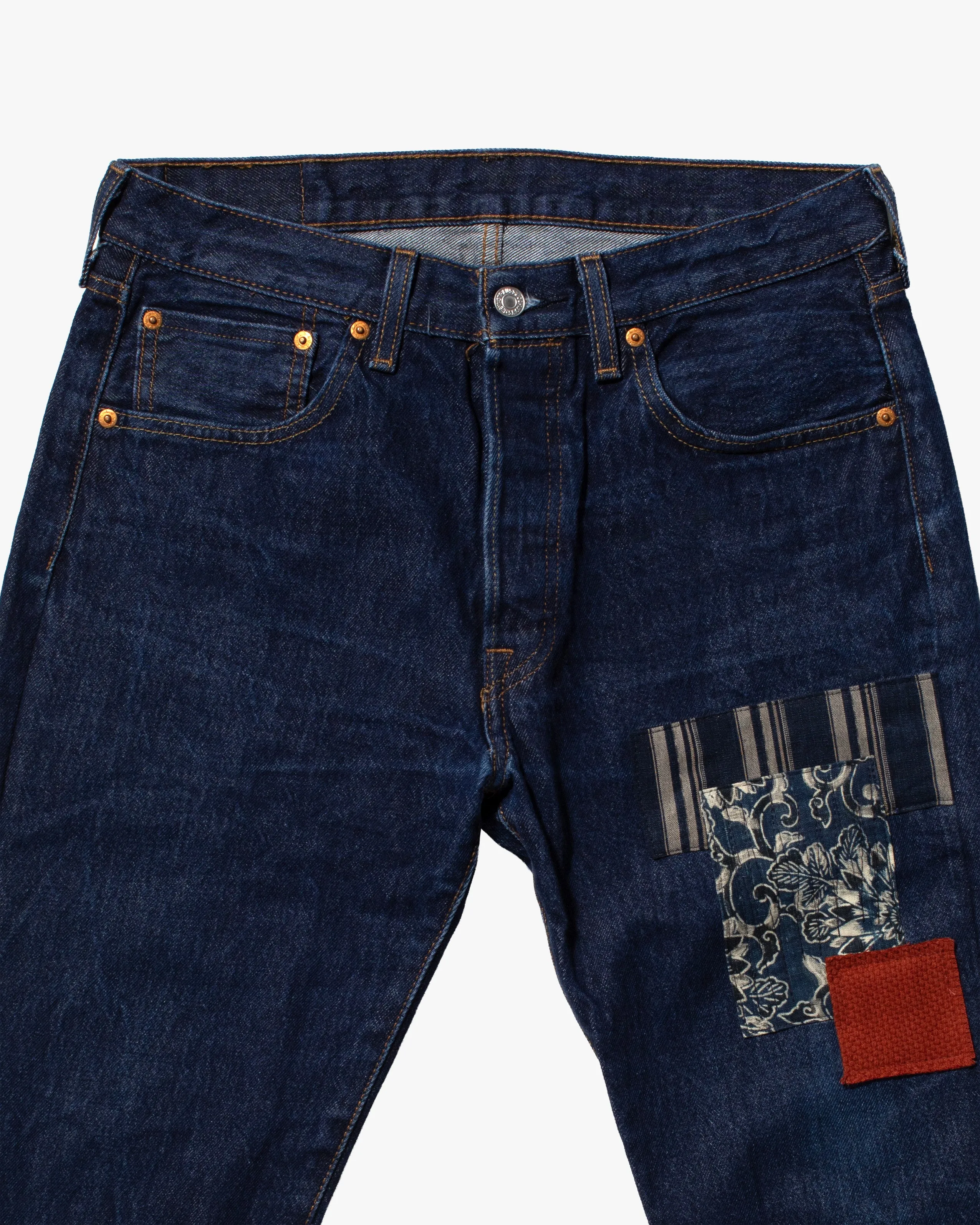 Kiriko Custom Patched Denim Jeans, Levi's Brand, 13 sold by Kiriko product image thumbnail 2