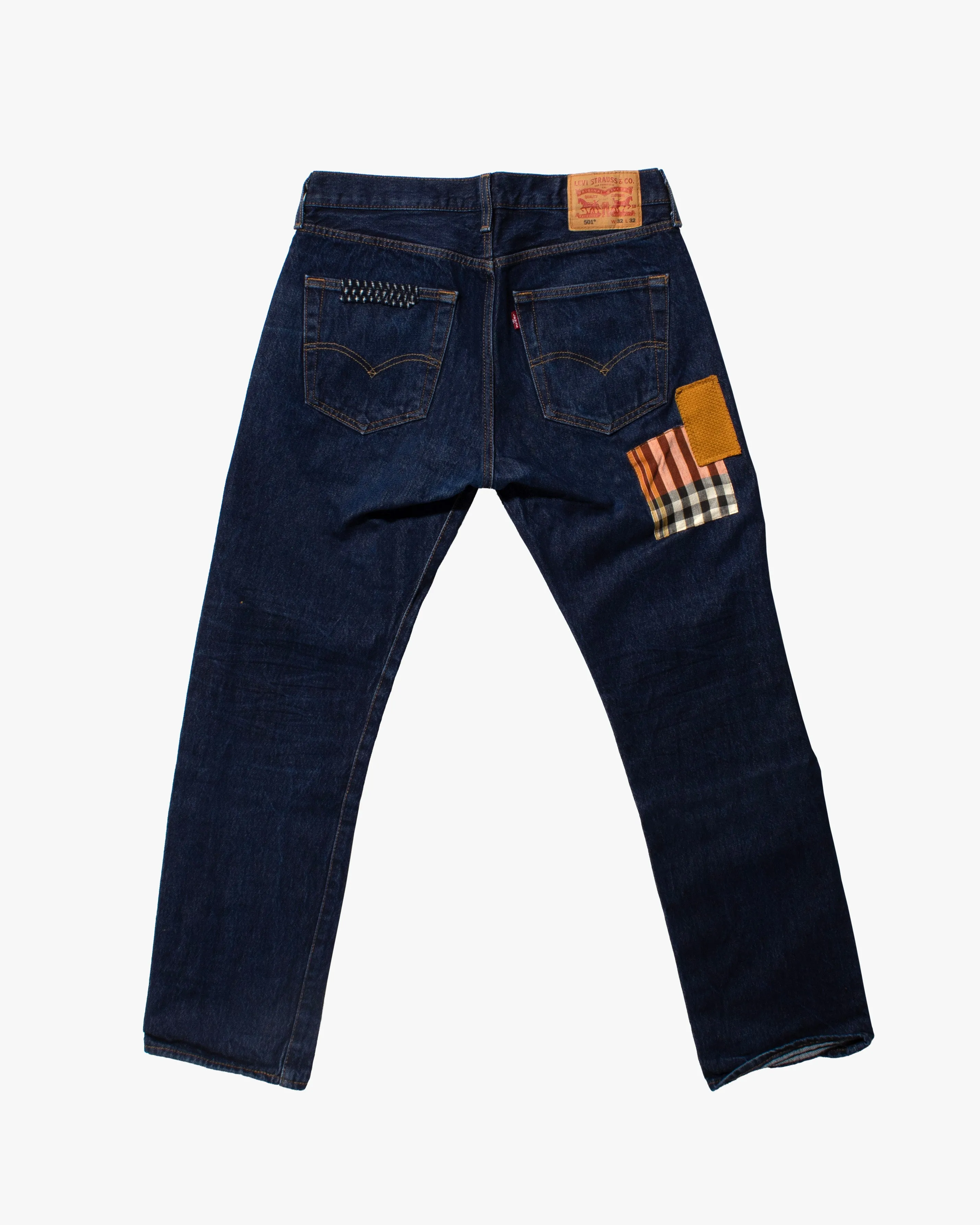 Kiriko Custom Patched Denim Jeans, Levi's Brand, 13 sold by Kiriko product image thumbnail 3