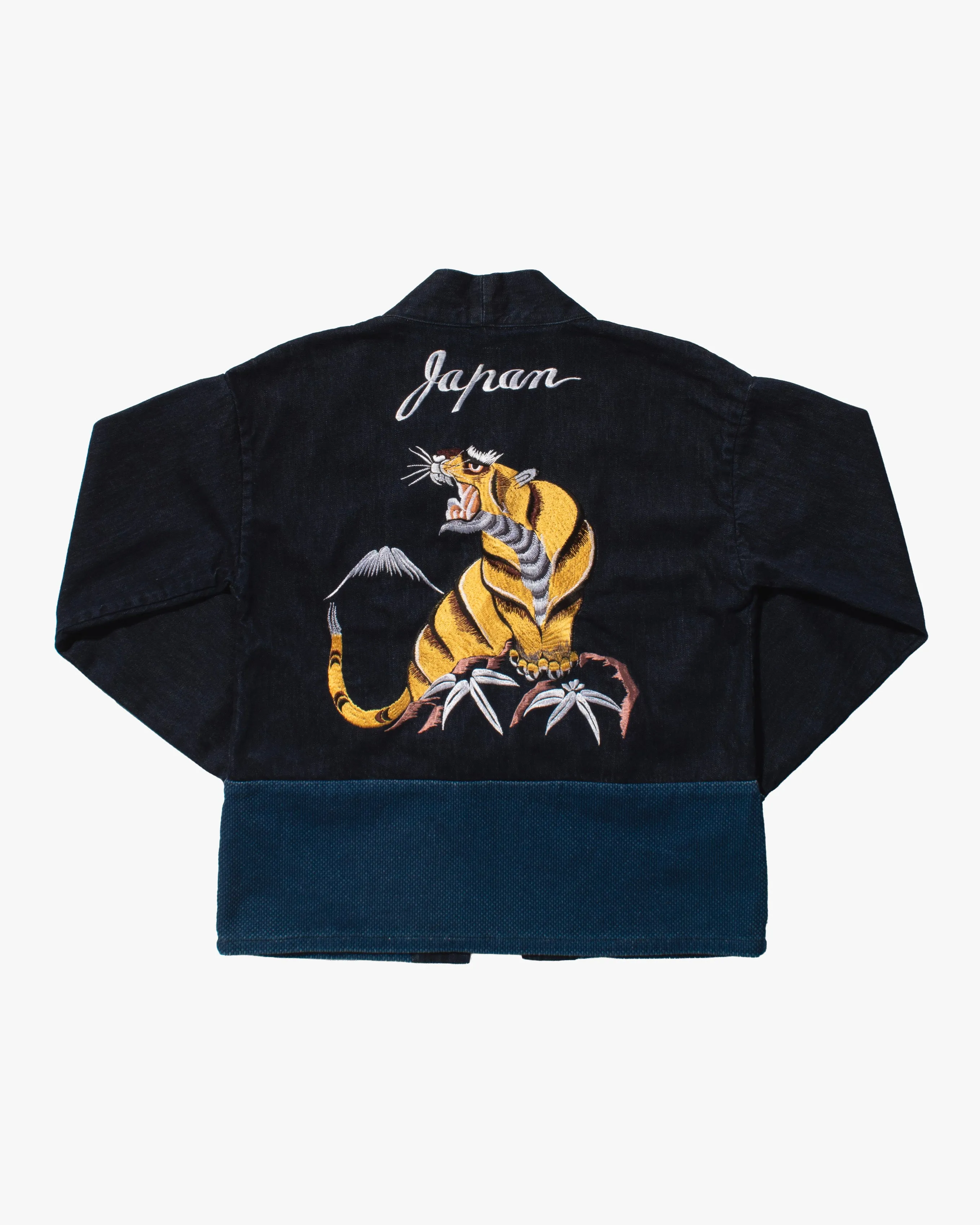 Japanese Repro Noragi, L, Momotaro, Denim Tiger sold by Kiriko product image thumbnail 3