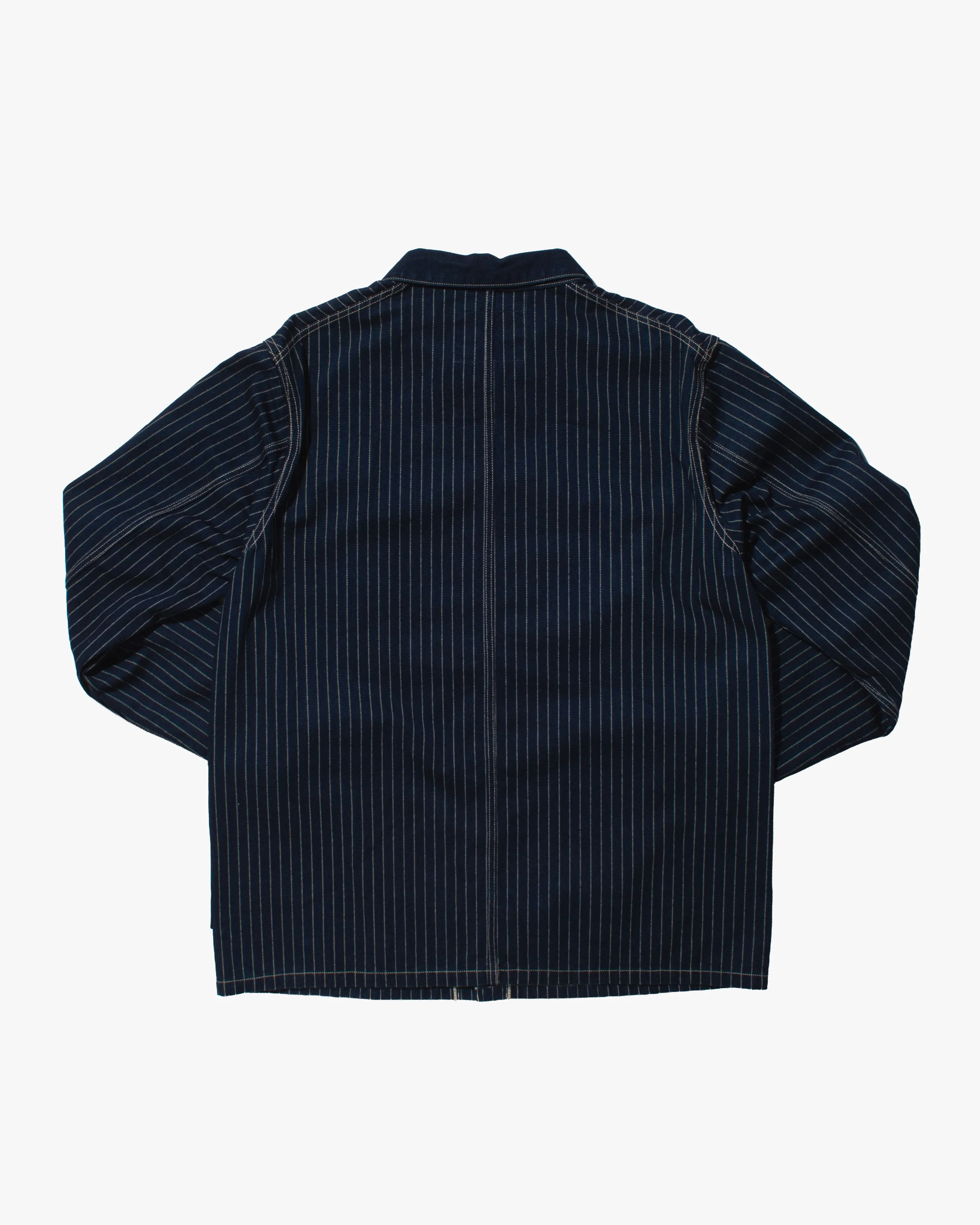 Japanese Repro Chore Coat, L, Pherrow's, Dotted Pinstripe sold by Kiriko product image thumbnail 3