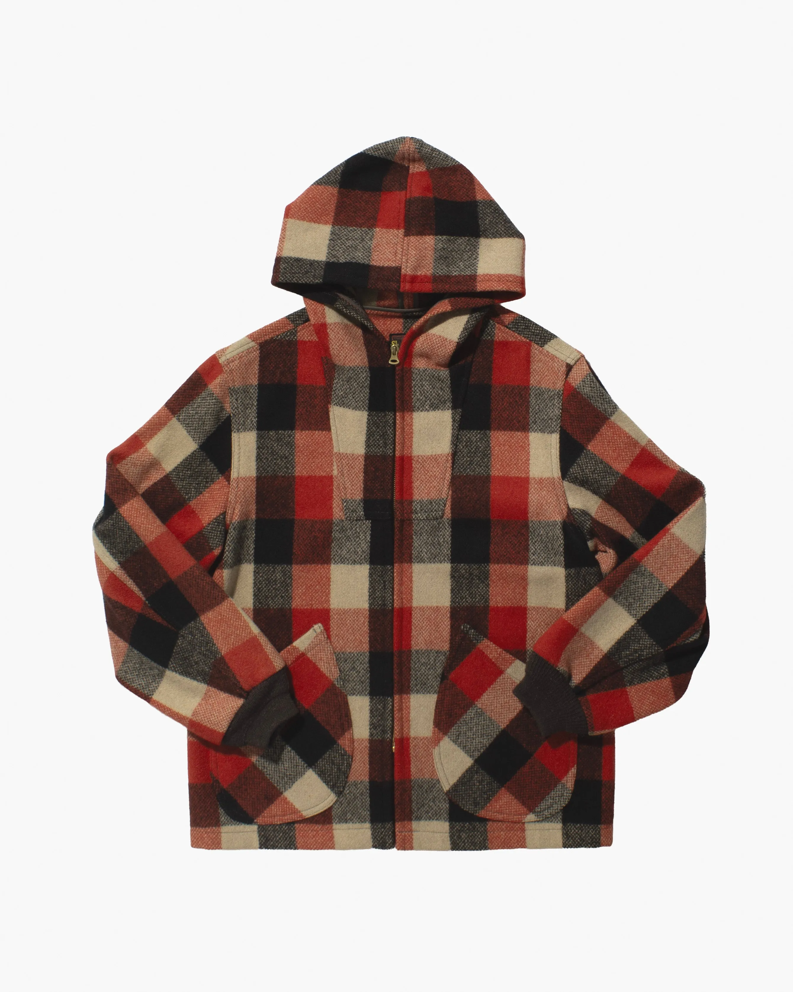 Japanese Repro Zip Hoodie, L, Slap Shot, Red Plaid sold by Kiriko