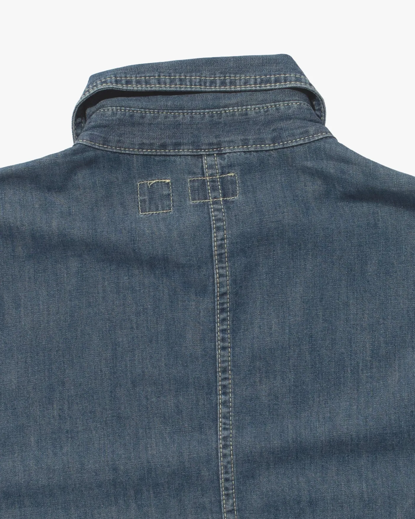 Japanese Repro Chore Coat, M, Barns, Lightweight Denim sold by Kiriko product image thumbnail 4