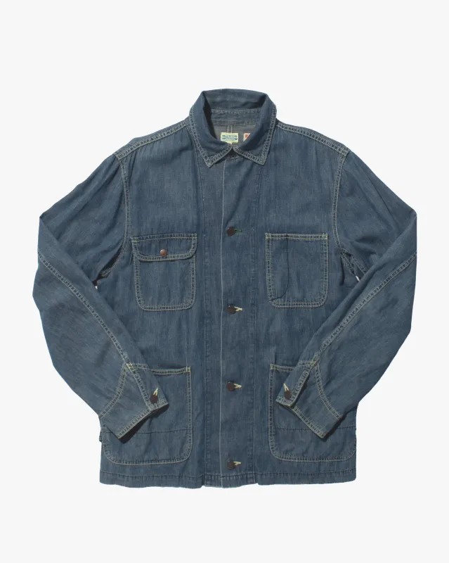 Japanese Repro Chore Coat, M, Barns, Lightweight Denim sold by Kiriko