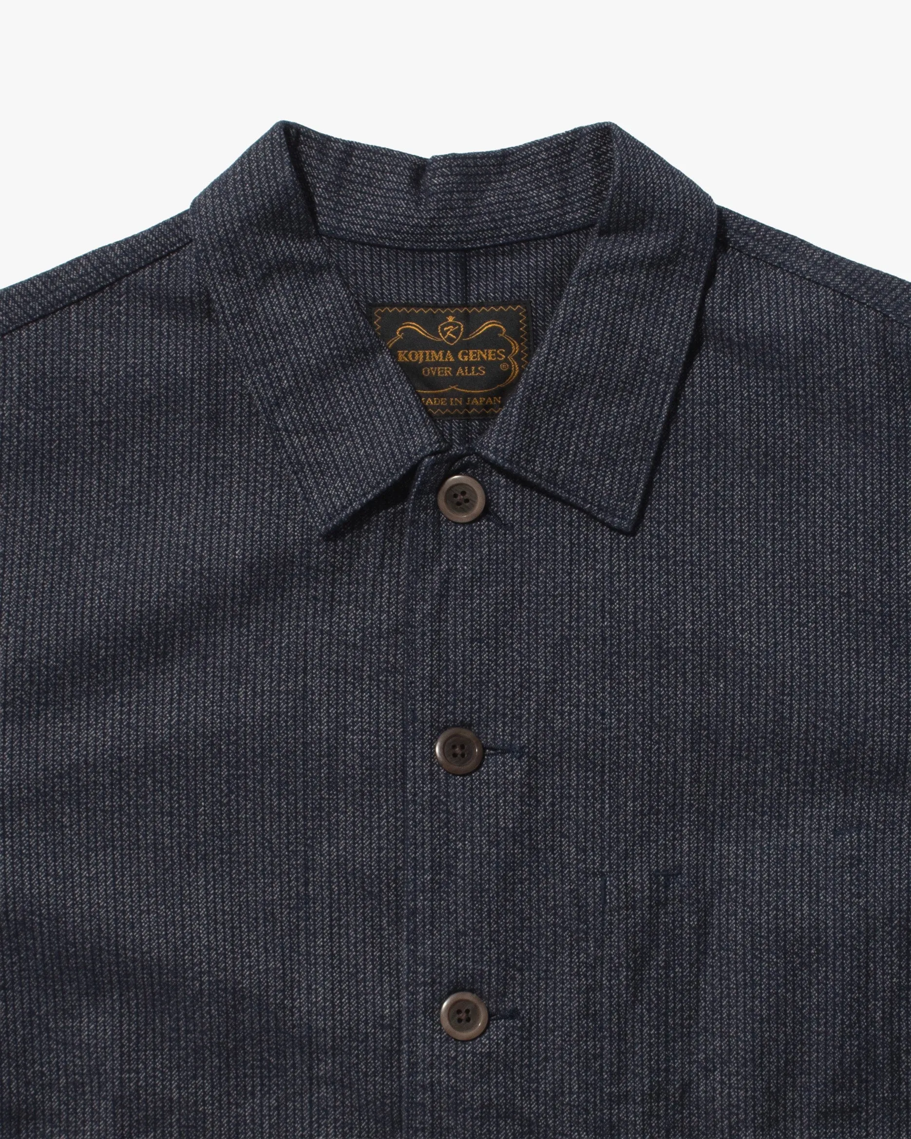 Japanese Repro Chore Coat, XL, Kojima, Striped sold by Kiriko product image thumbnail 2