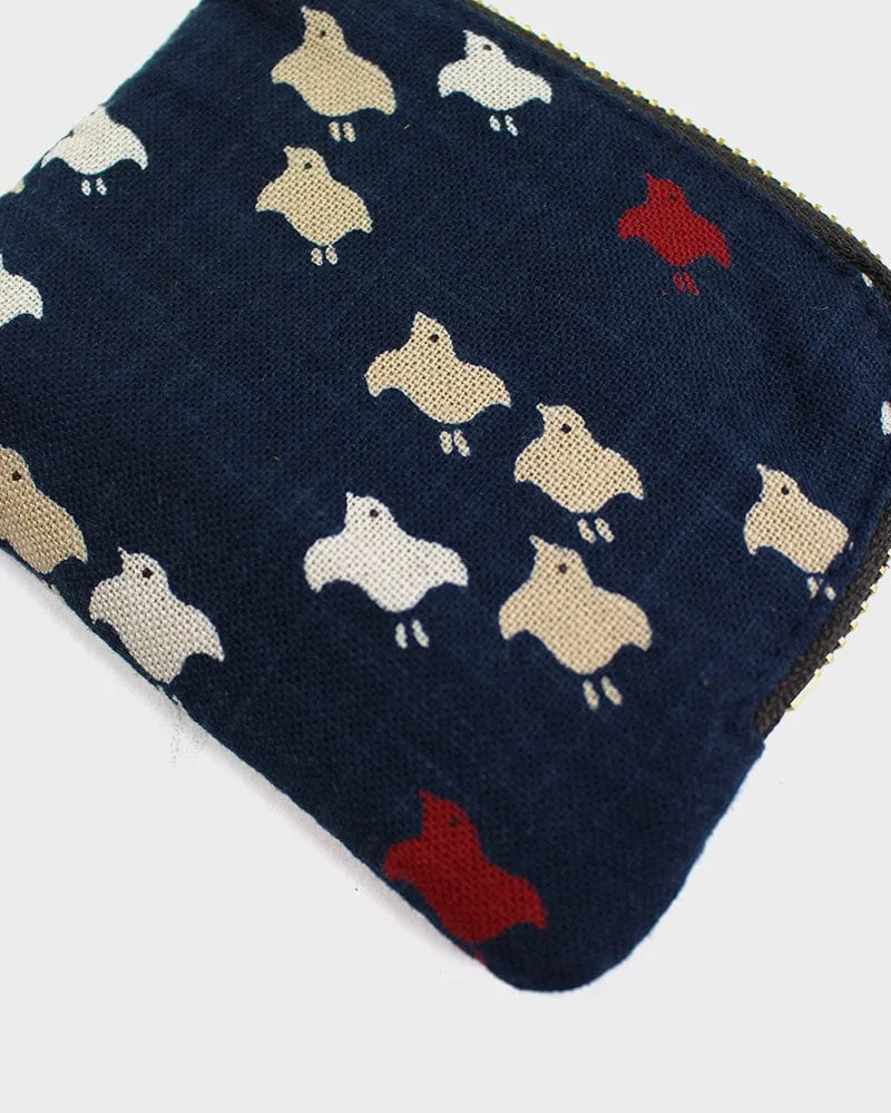 Kiriko Original, Zipper Wallet, Indigo Chidori sold by Kiriko product image thumbnail 2